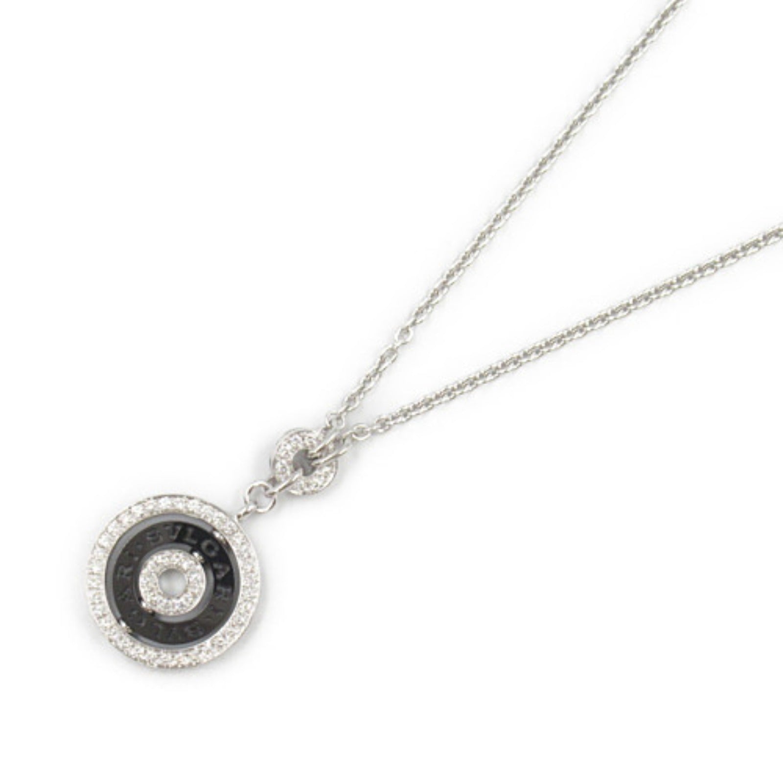 Bvlgari Astrale Necklace K18WG Ceramic Diamond