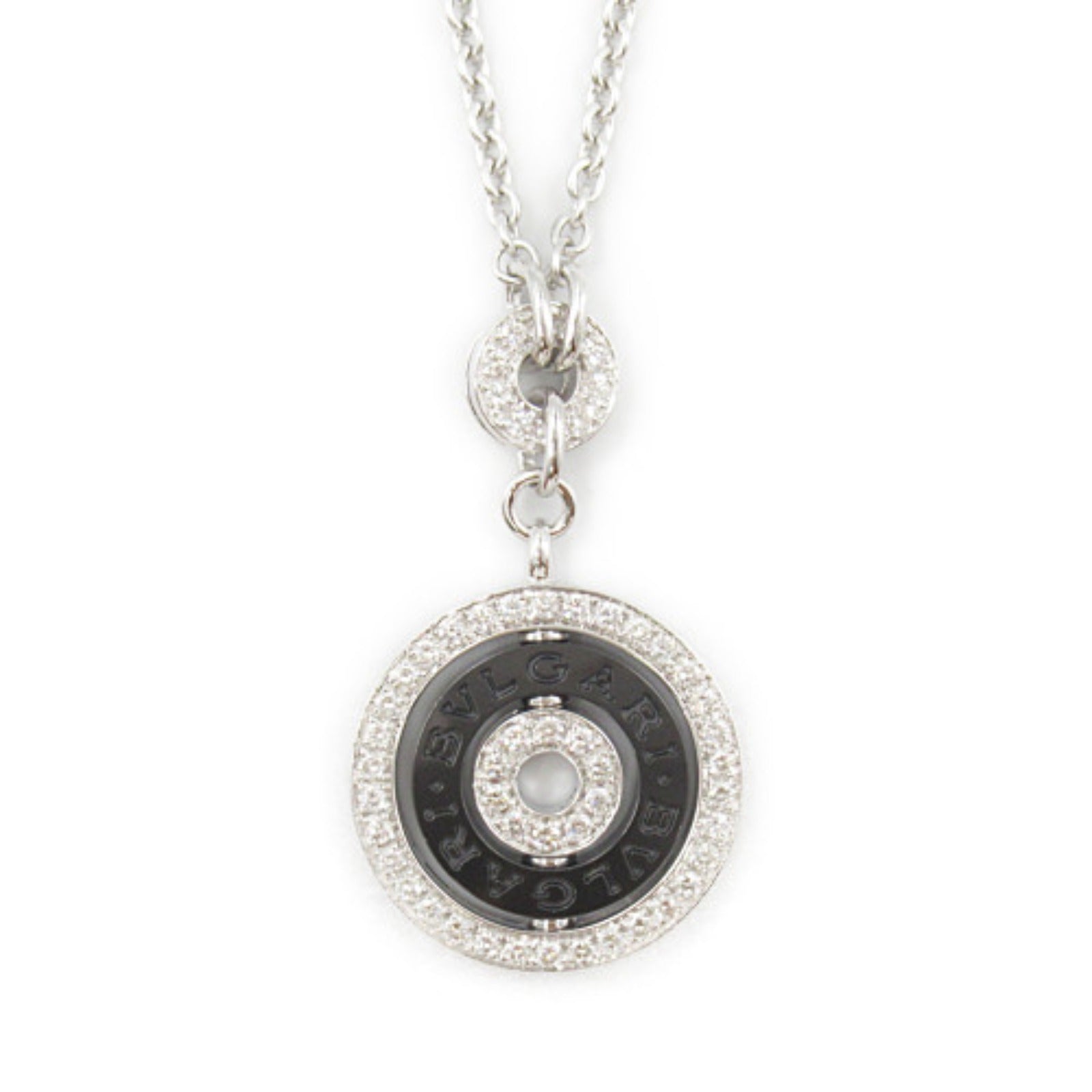 Bvlgari Astrale Necklace K18WG Ceramic Diamond