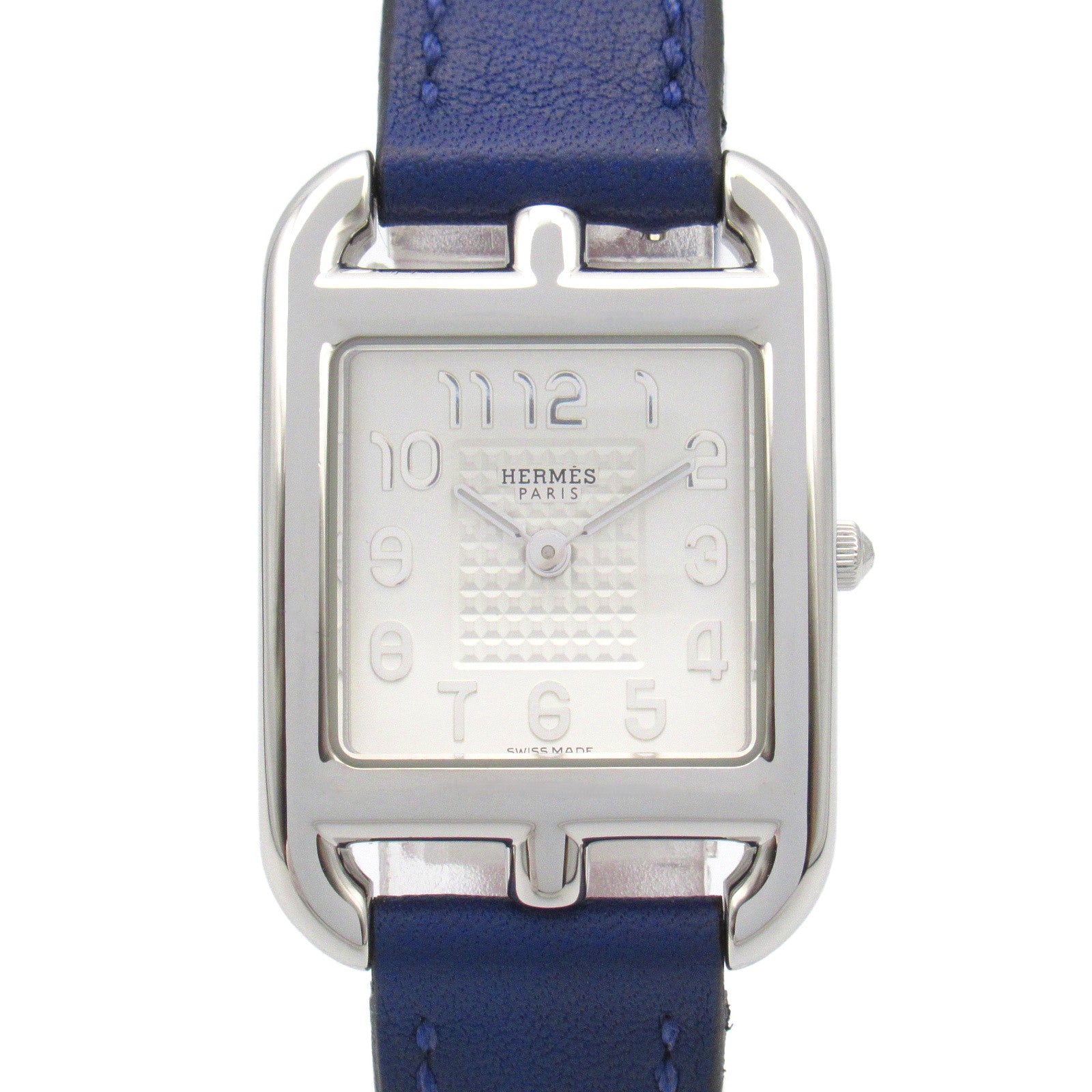 Hermes Cape Cod Stainless Steel Leather Watch