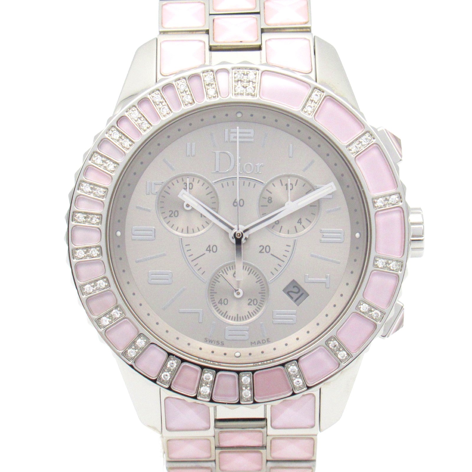 Dior Stainless Steel Quartz Crystal Watch CD114315