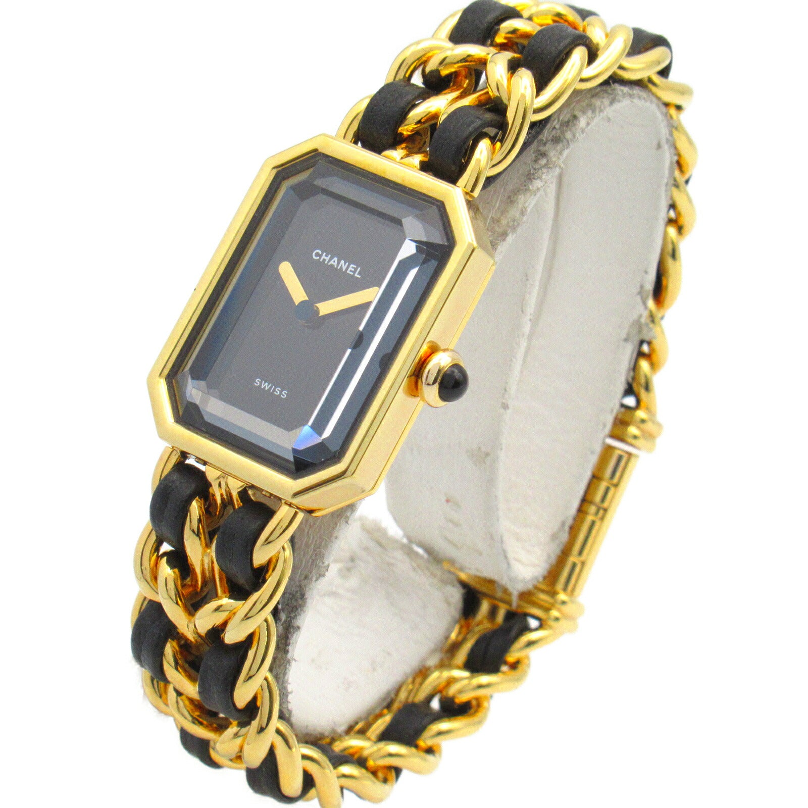 Chanel Premiere M Watch Gold Plated Leather