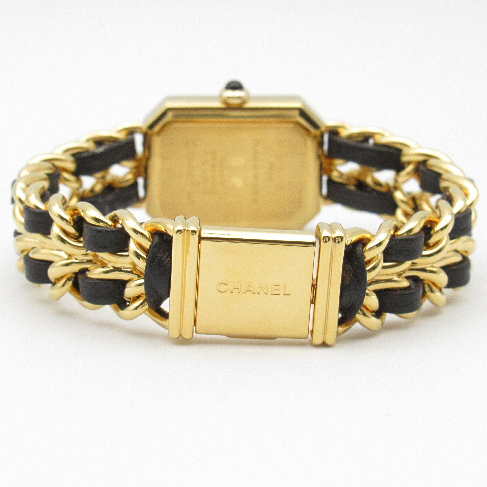 Chanel Premiere M Watch Gold Plated Leather