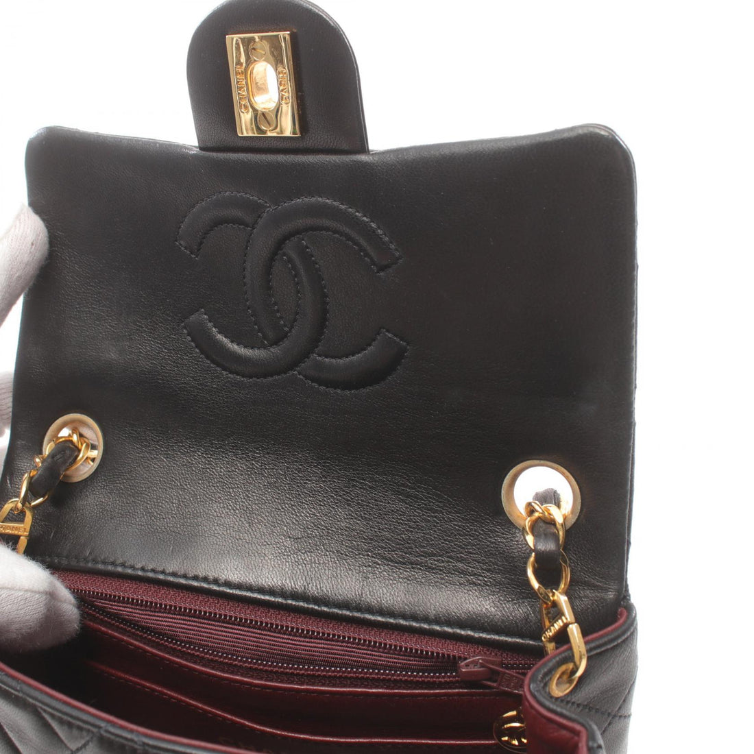 Chanel Mini Matelasse Lambskin Shoulder Bag