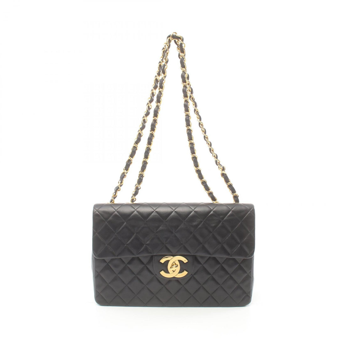 Chanel Lambskin Shoulder Bag Black A01094