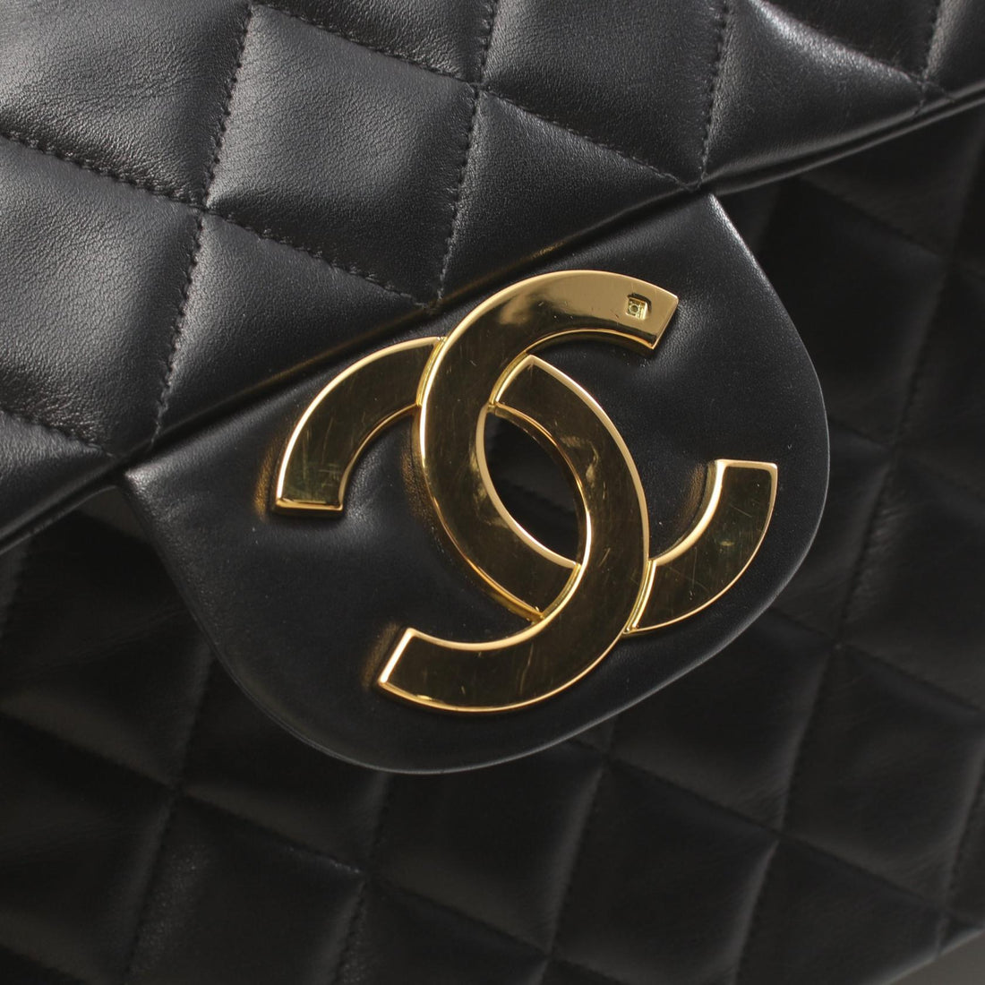 Chanel Lambskin Shoulder Bag Black A01094