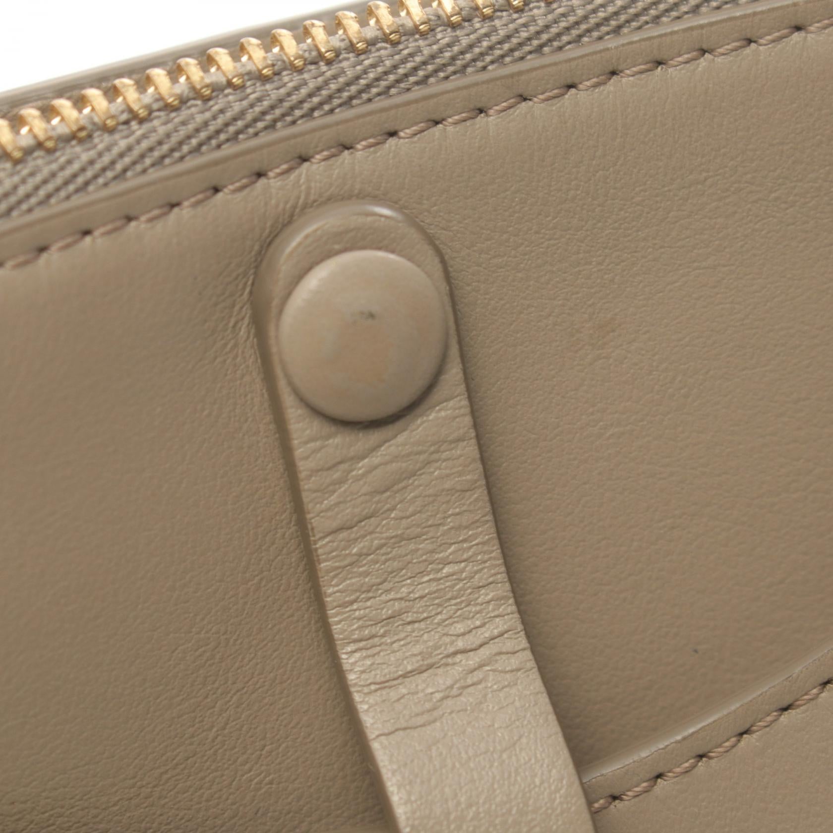 Chloe Tess Leather Shoulder Bag Beige