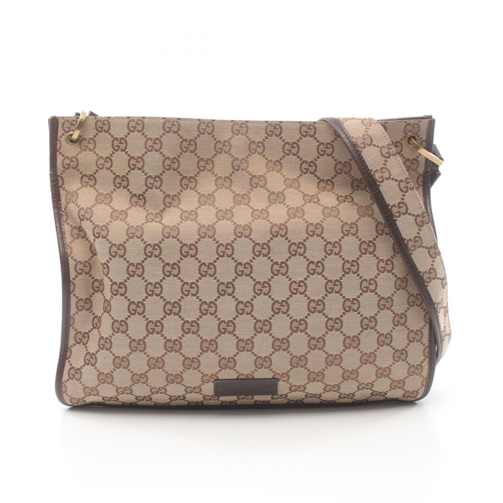 Gucci GG Canvas Leather Shoulder Bag 90656