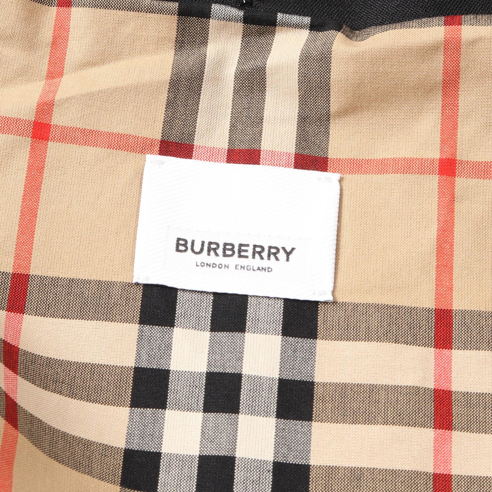 Burberry Black Linen Cotton Outerwear Women