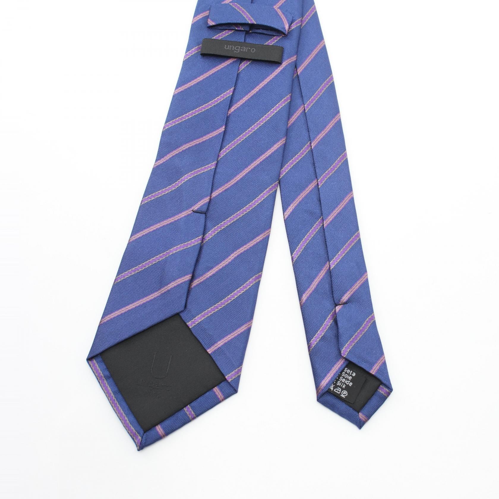 Emanuel Ungaro Silk Tie Navy Multicolor