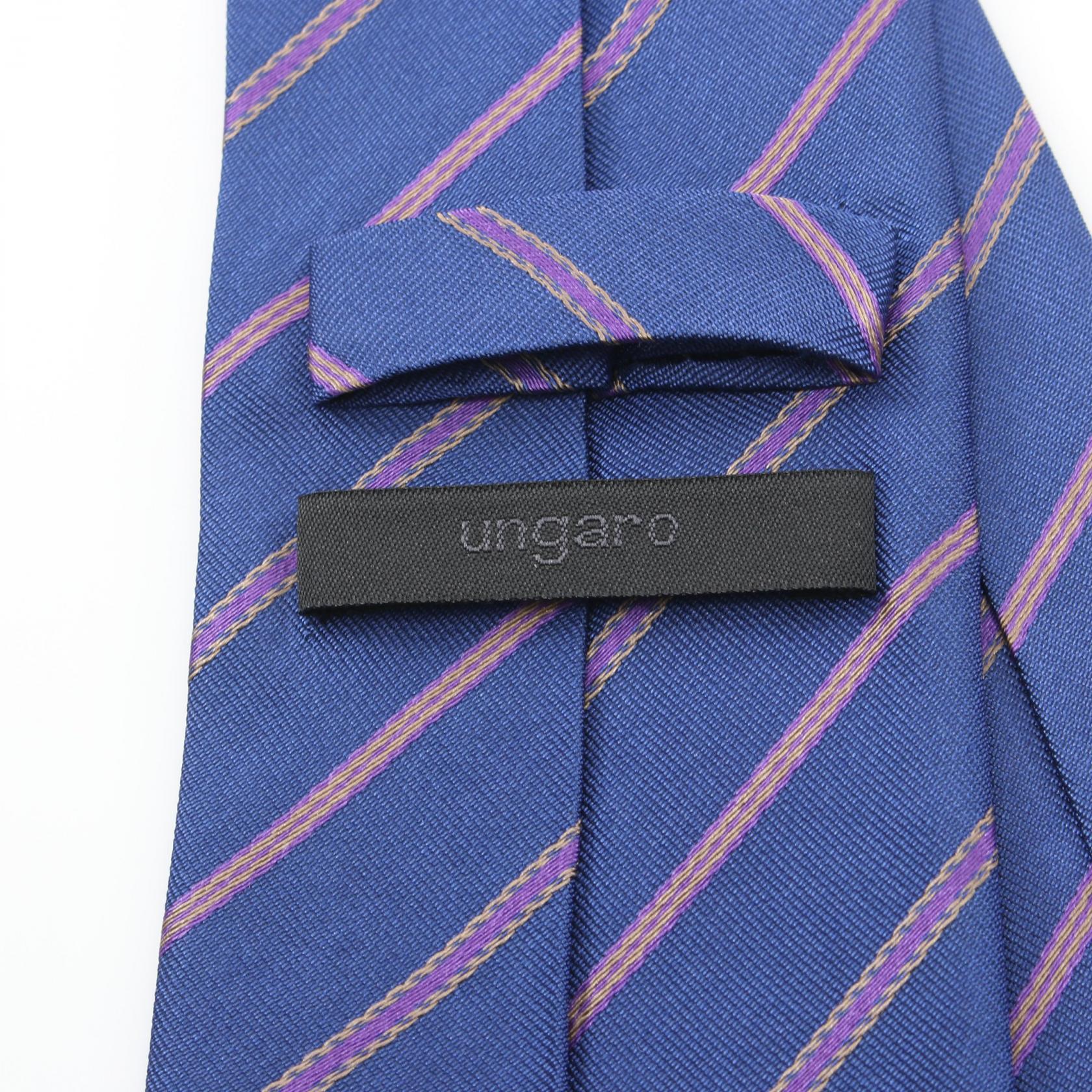 Emanuel Ungaro Silk Tie Navy Multicolor