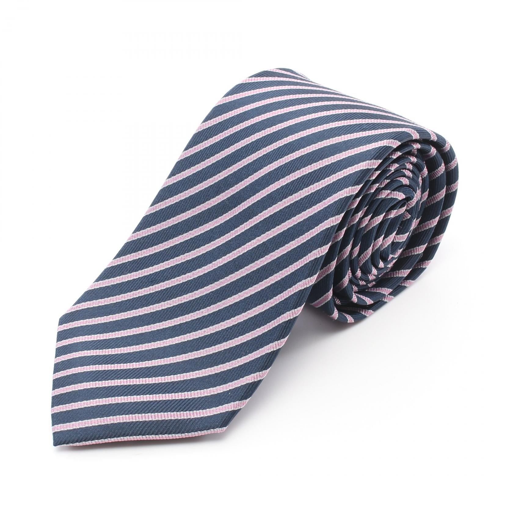 Enrico Coveri Silk Necktie Navy/Pink