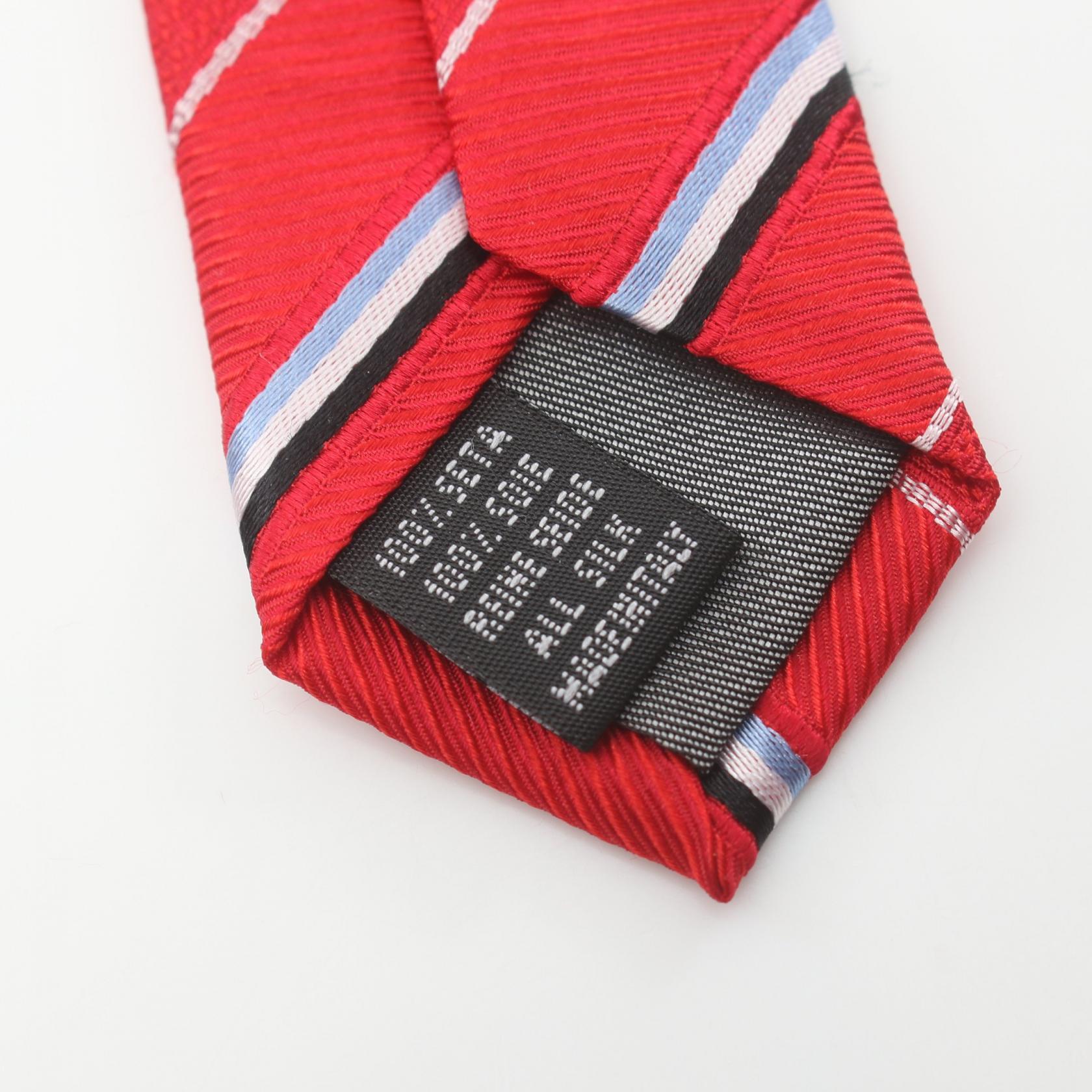 CHARLES JOURDAN Silk Tie Red/Blue