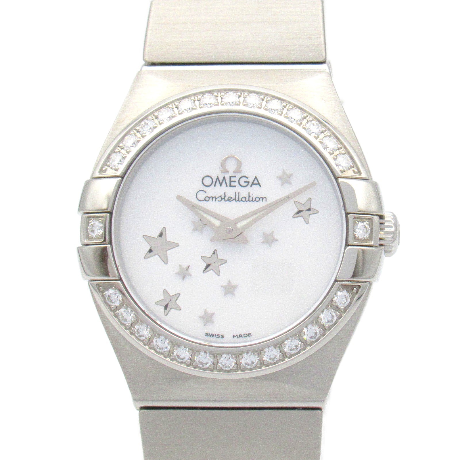 Omega Constellation Diamond Bezel Watch 123.15.24.60.05.003