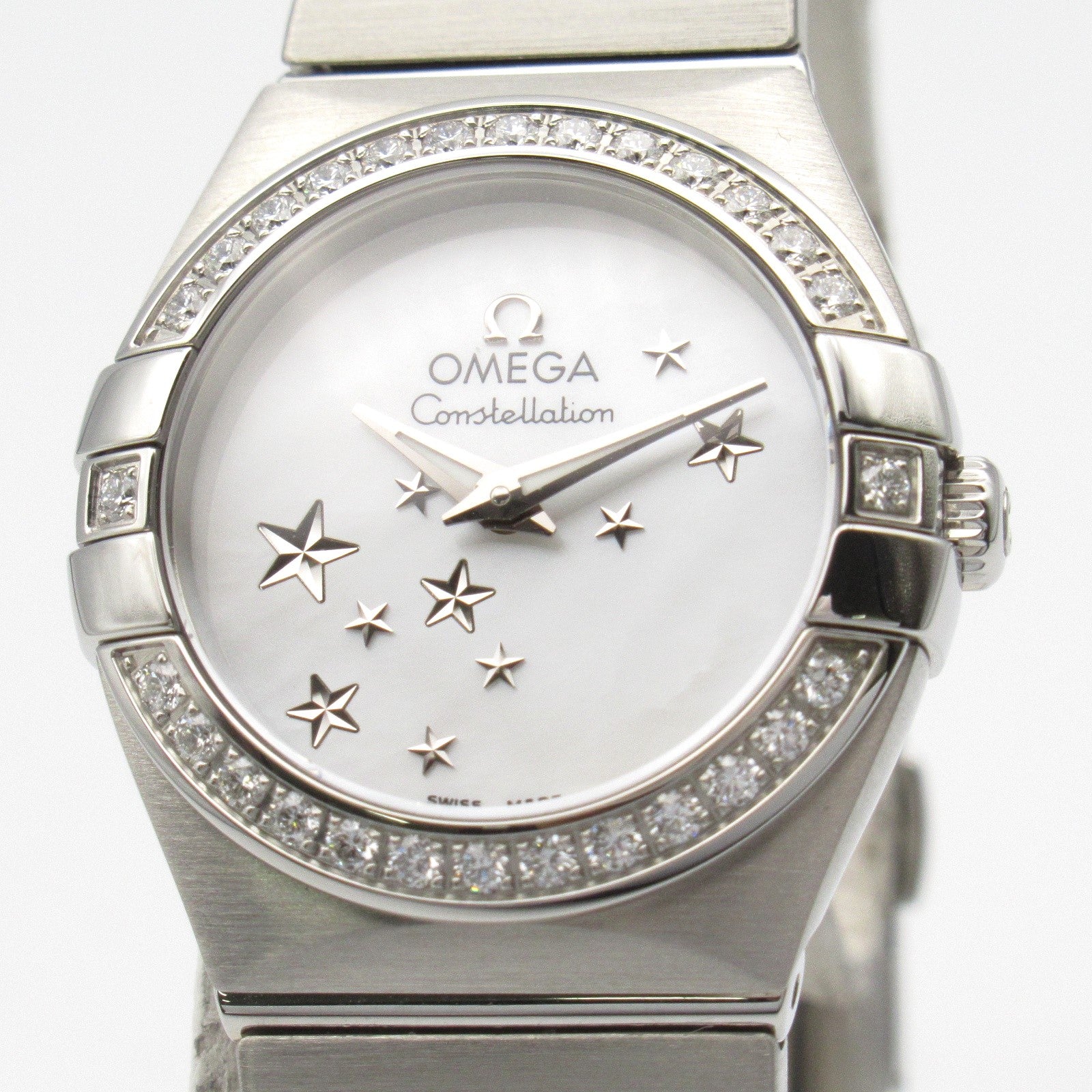 Omega Constellation Diamond Bezel Watch 123.15.24.60.05.003