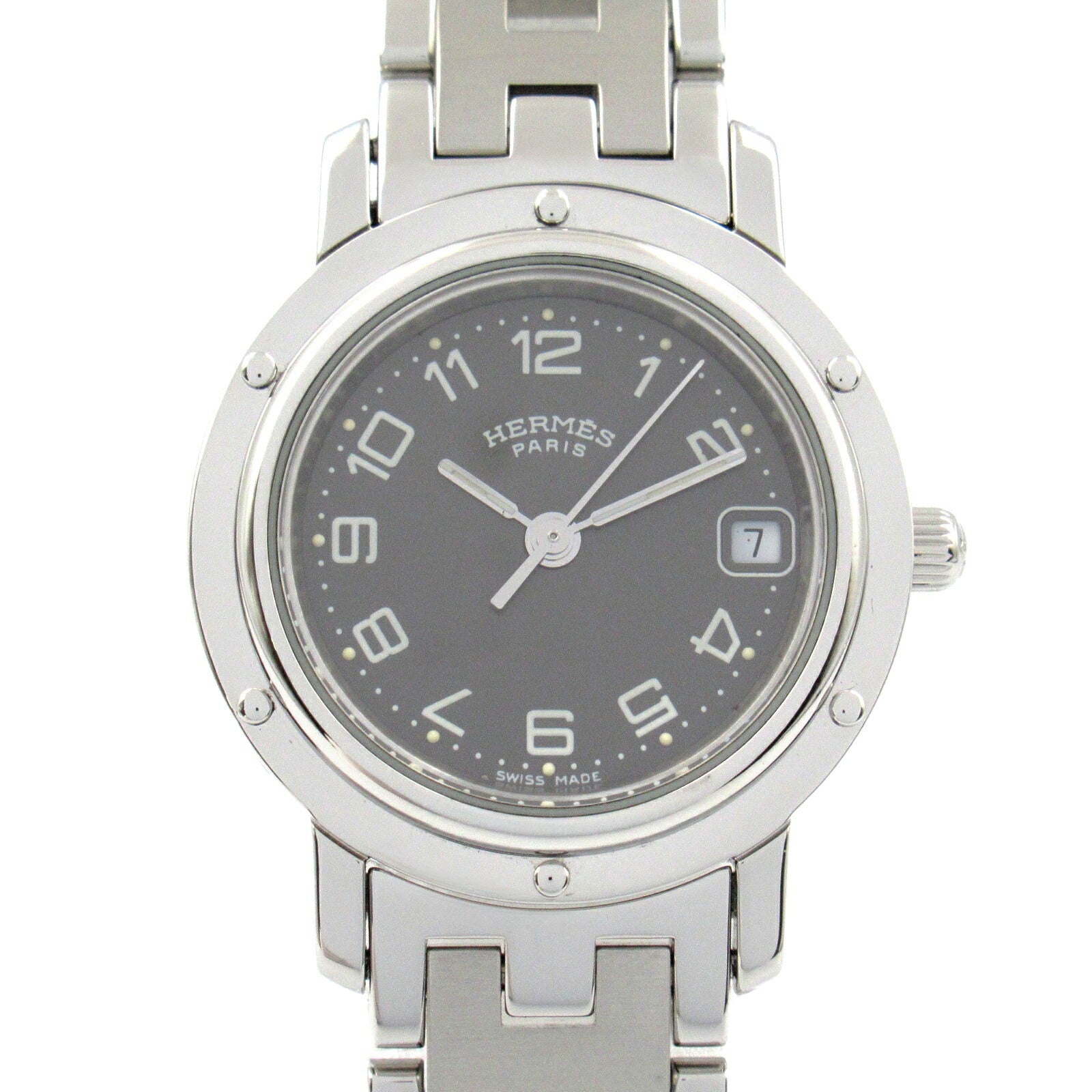 Hermes Clipper Stainless Steel Quartz Watch