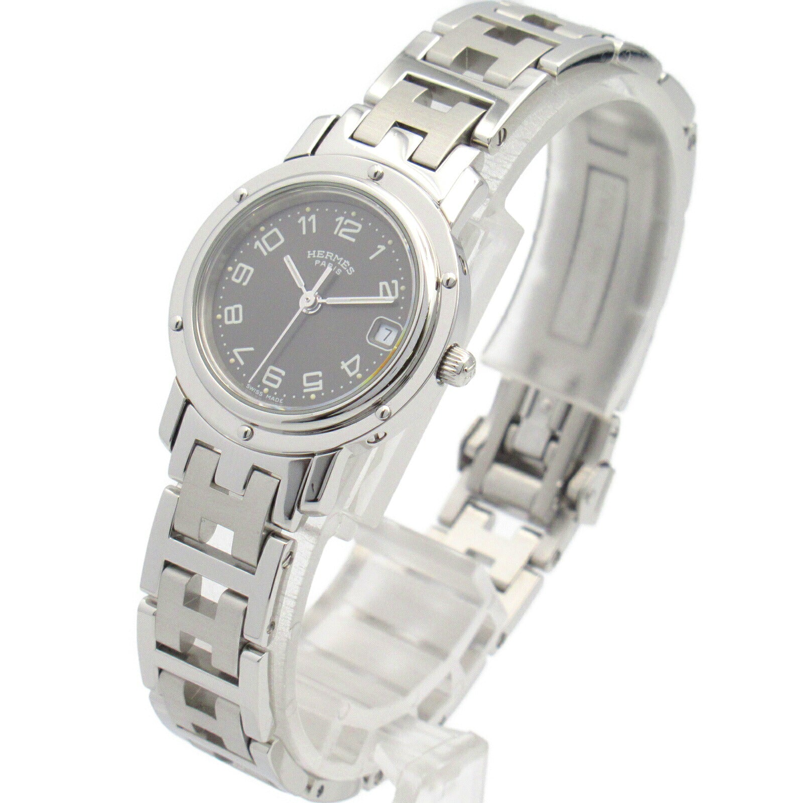 Hermes Clipper Stainless Steel Quartz Watch