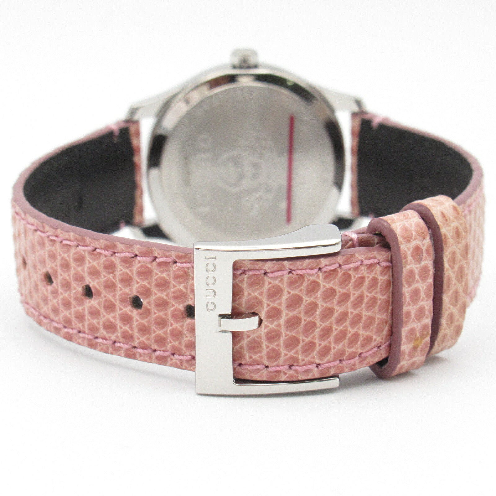 Gucci G-Timeless Watch Stainless Steel Lizard Leather