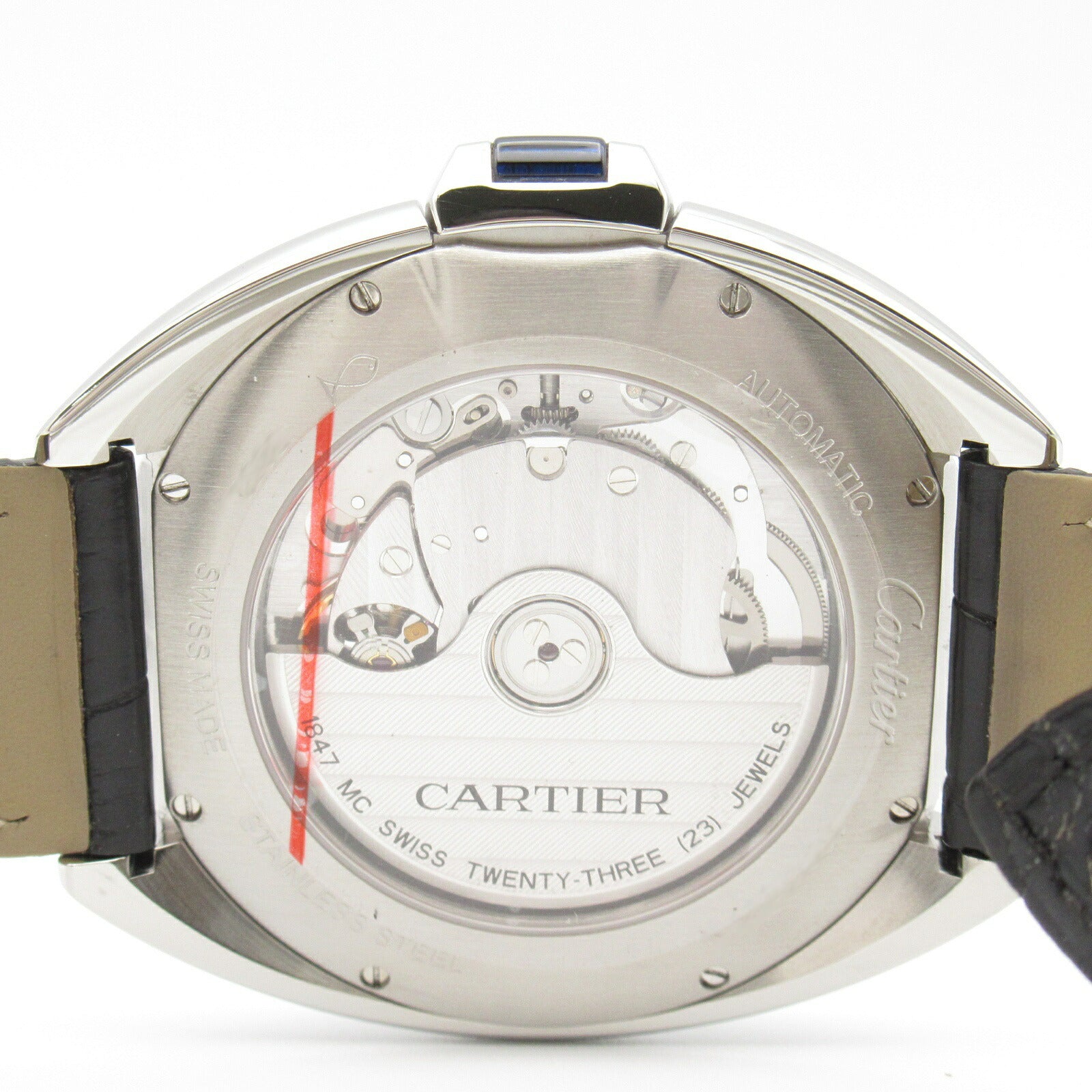 Cartier Cle de Cartier Watch Stainless Steel Crocodile Leather WSCL0018