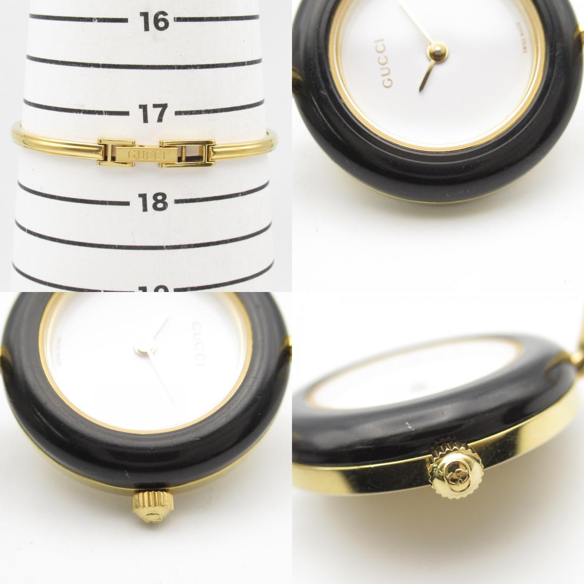 Gucci Gold Plated Change Bezel Watch