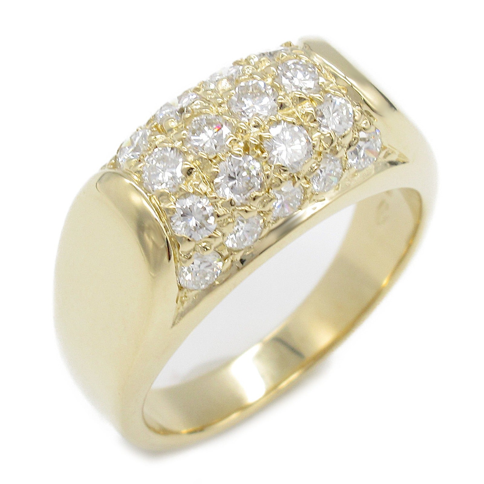 Bvlgari K18 Yellow Gold Diamond Ring