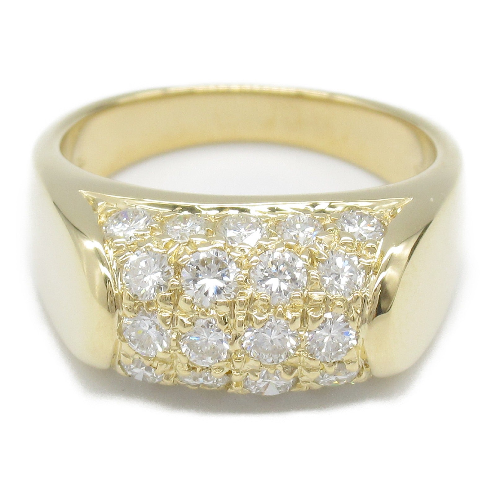 Bvlgari K18 Yellow Gold Diamond Ring