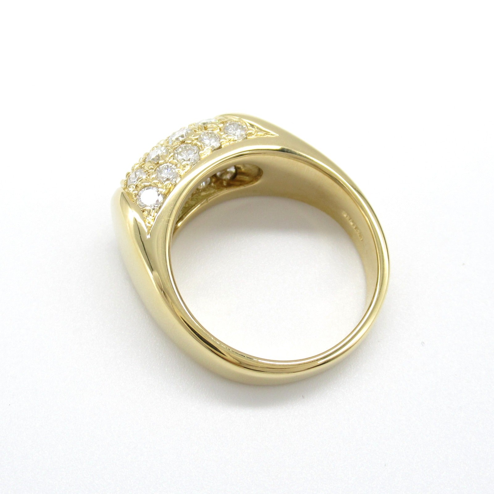 Bvlgari K18 Yellow Gold Diamond Ring