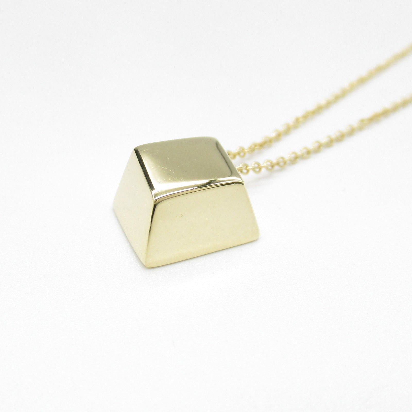 Tiffany & Co K18 Gold Cube Necklace