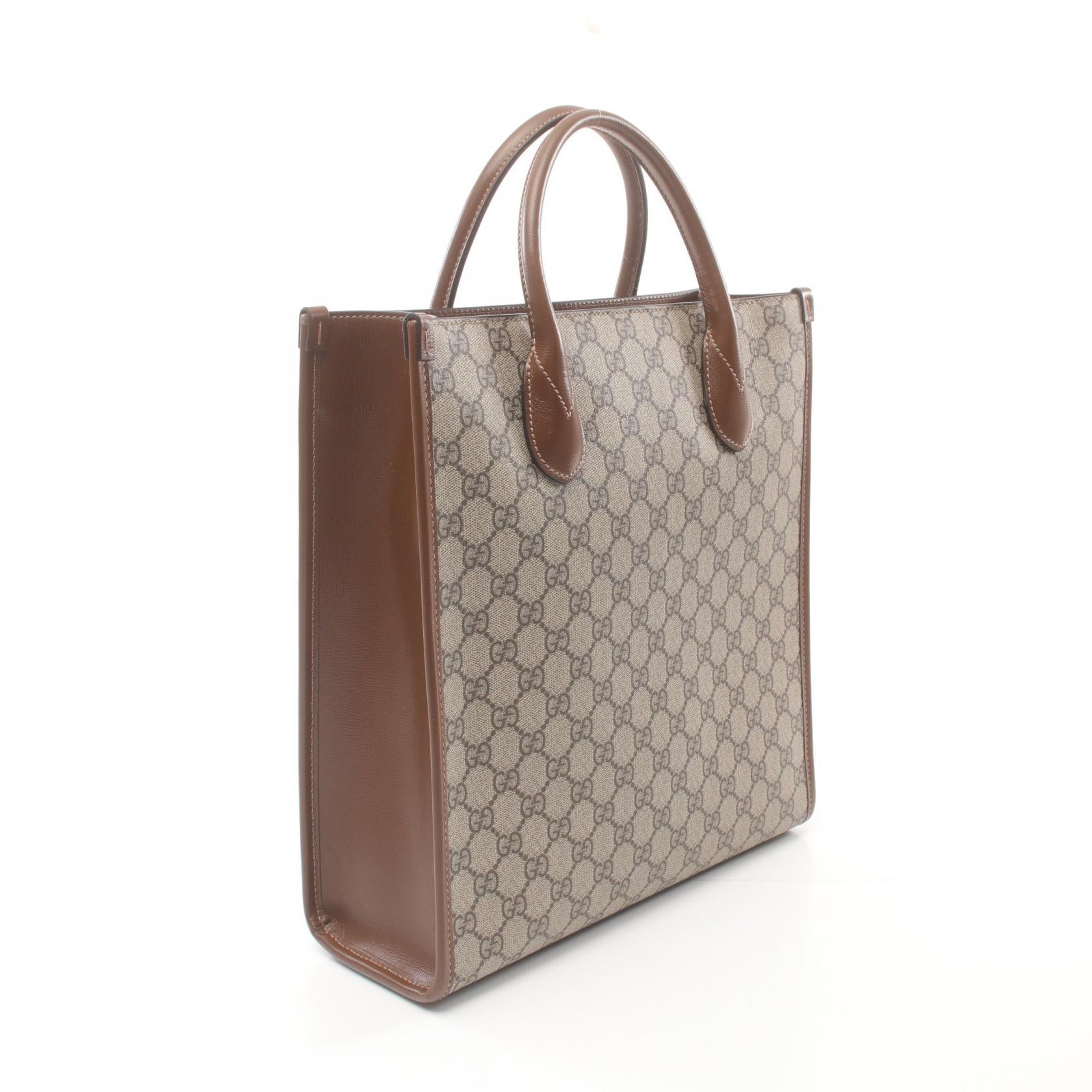 Gucci GG Supreme Tote Bag Leather PVC