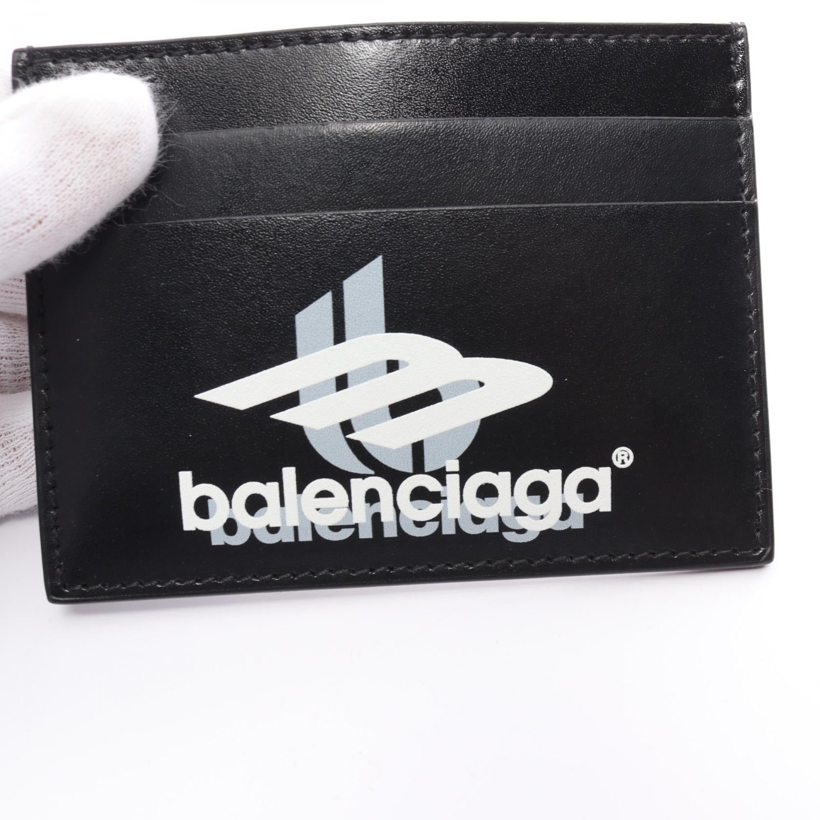 Balenciaga Layered Sports Leather Card Case