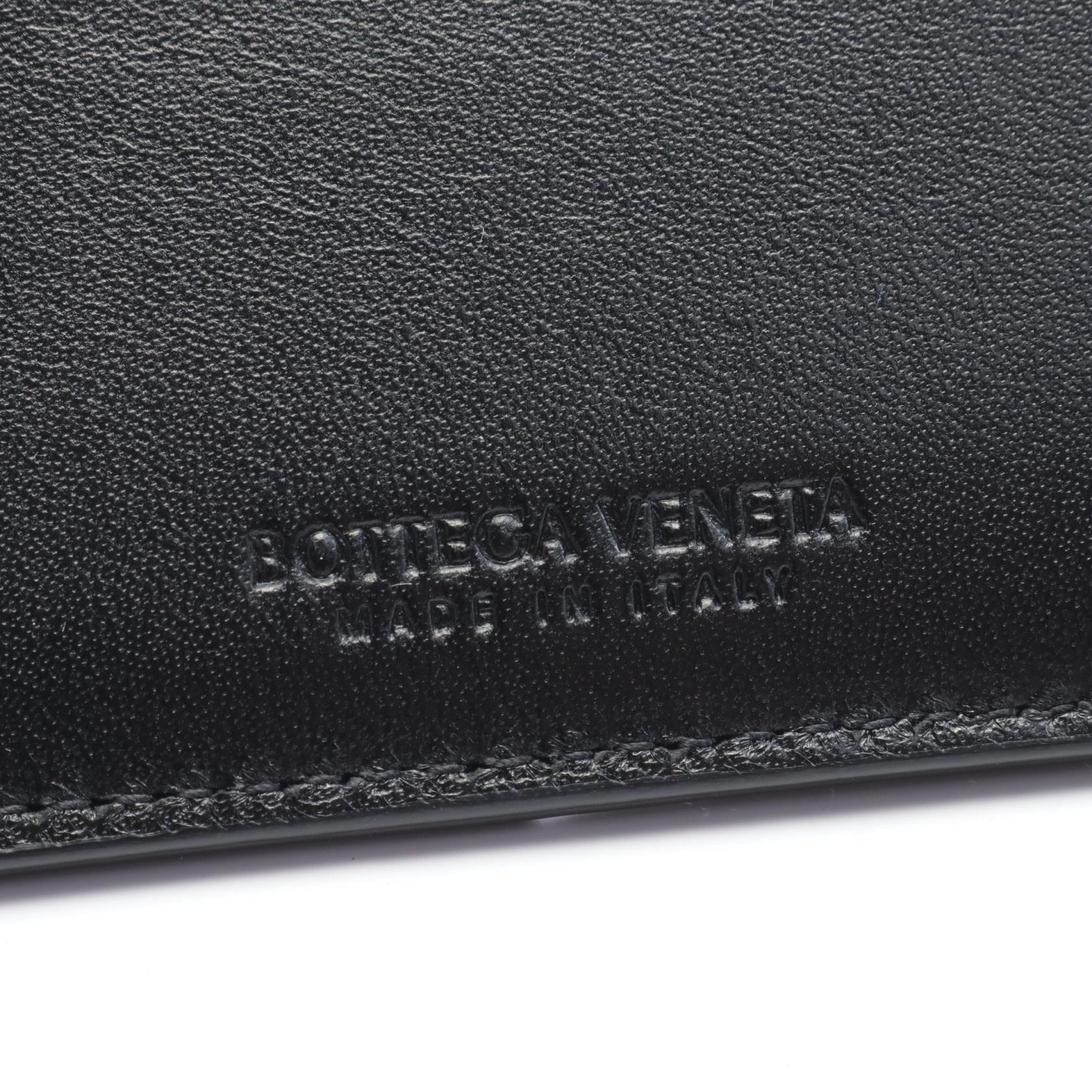 Bottega Veneta Leather Coin Case Black