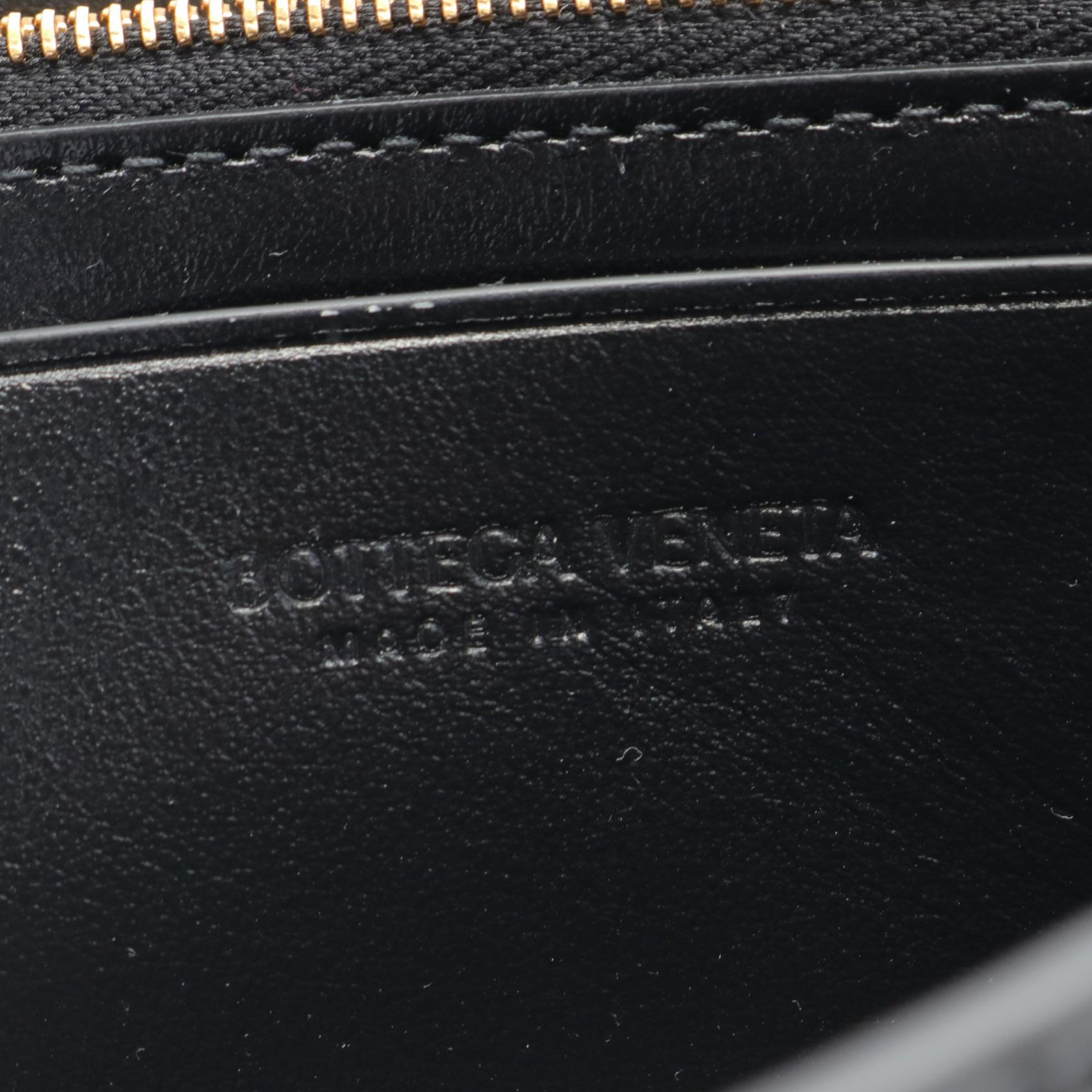 Bottega Veneta Leather Intrecciato Wallet Black