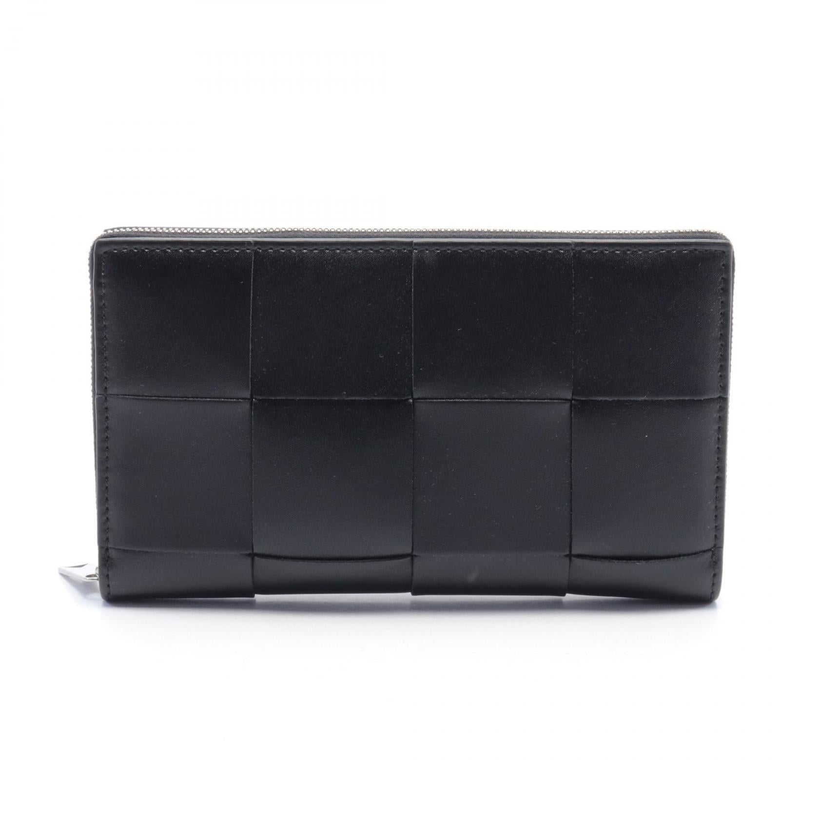 Bottega Veneta Leather Cassette Zip Around Wallet