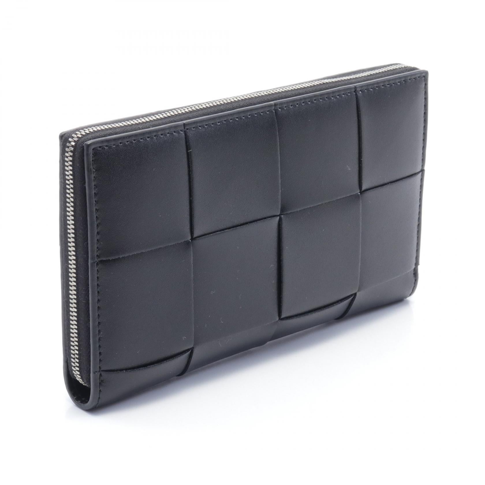 Bottega Veneta Leather Cassette Zip Around Wallet