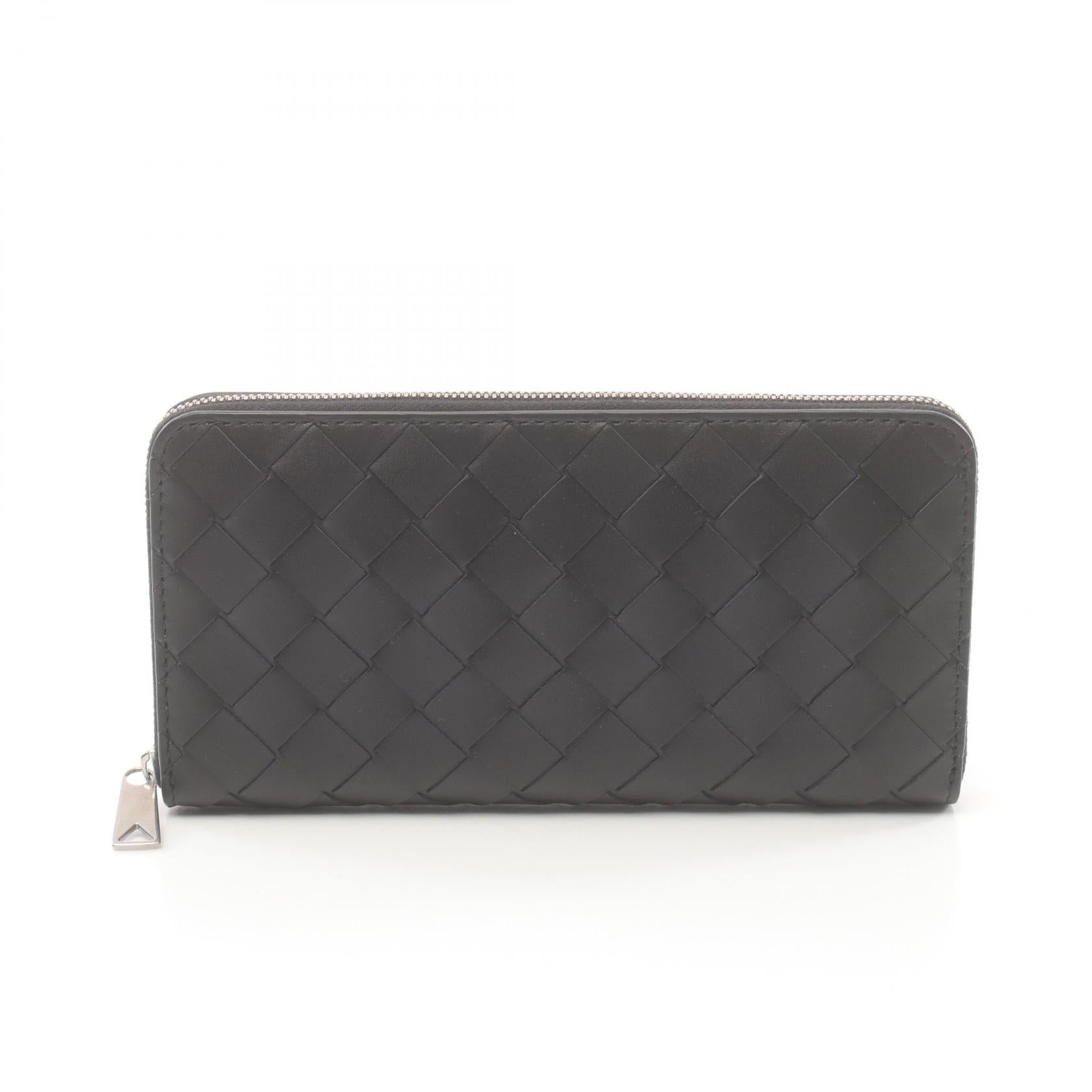 Bottega Veneta Intrecciato Leather Wallet Black