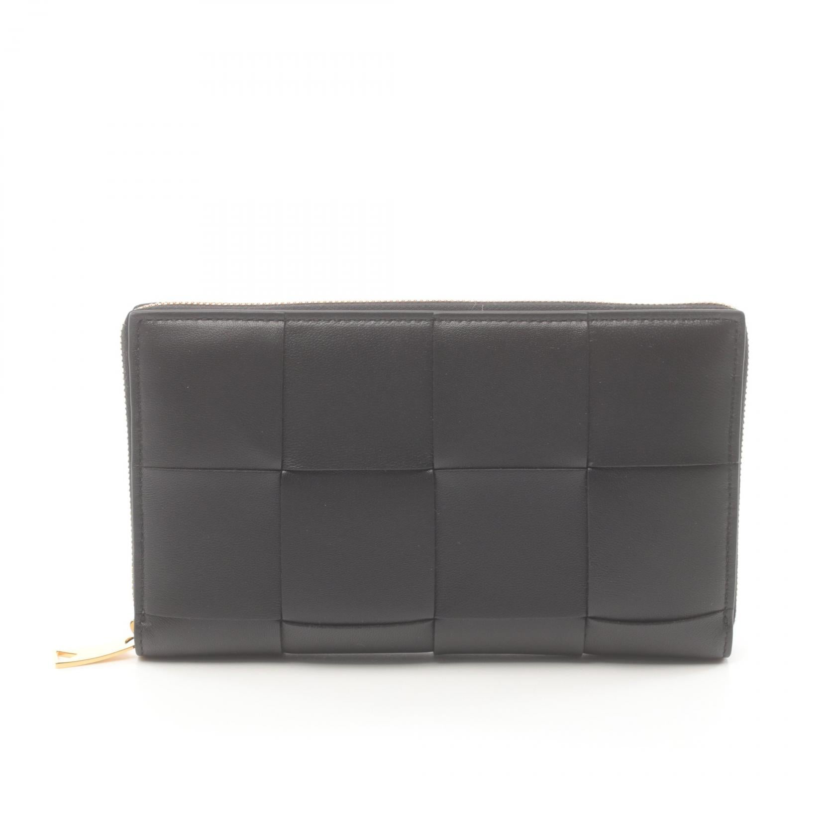 Bottega Veneta Intrecciato Leather Wallet Black