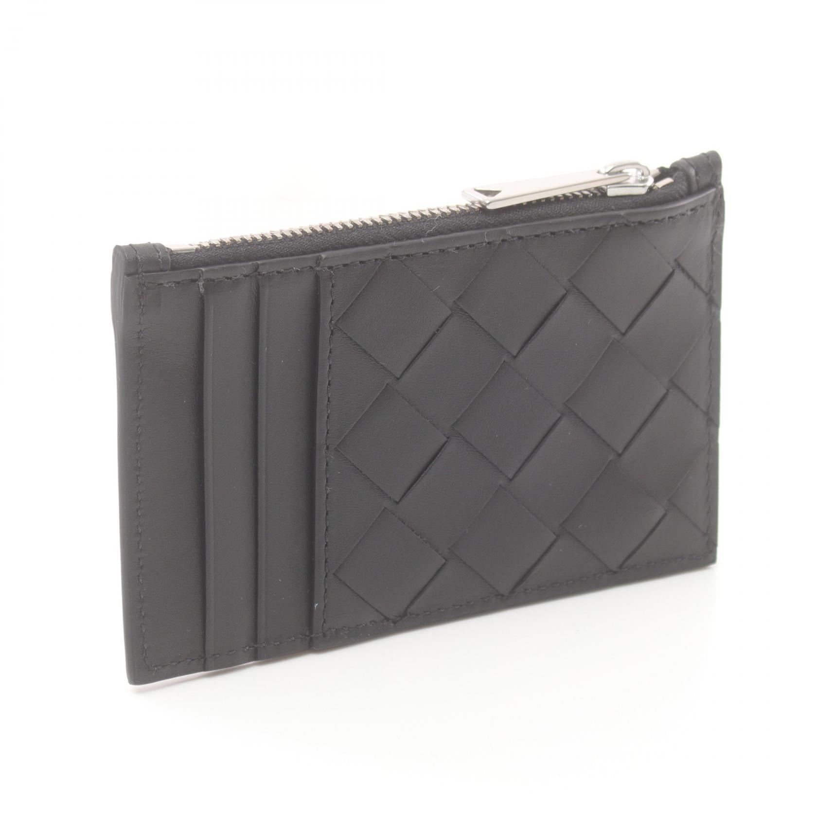 Bottega Veneta Leather Intrecciato Coin Case