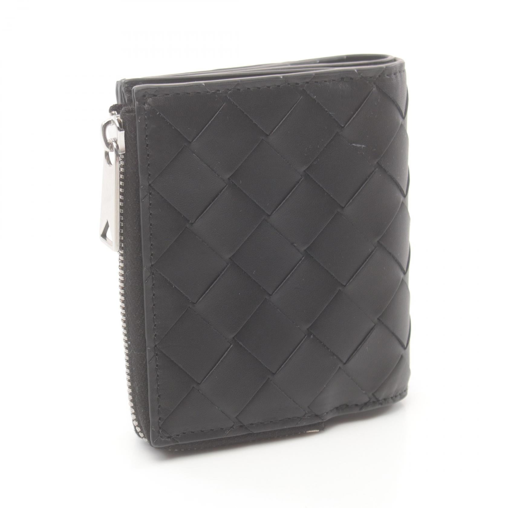 Bottega Veneta Leather Intrecciato Bifold Wallet