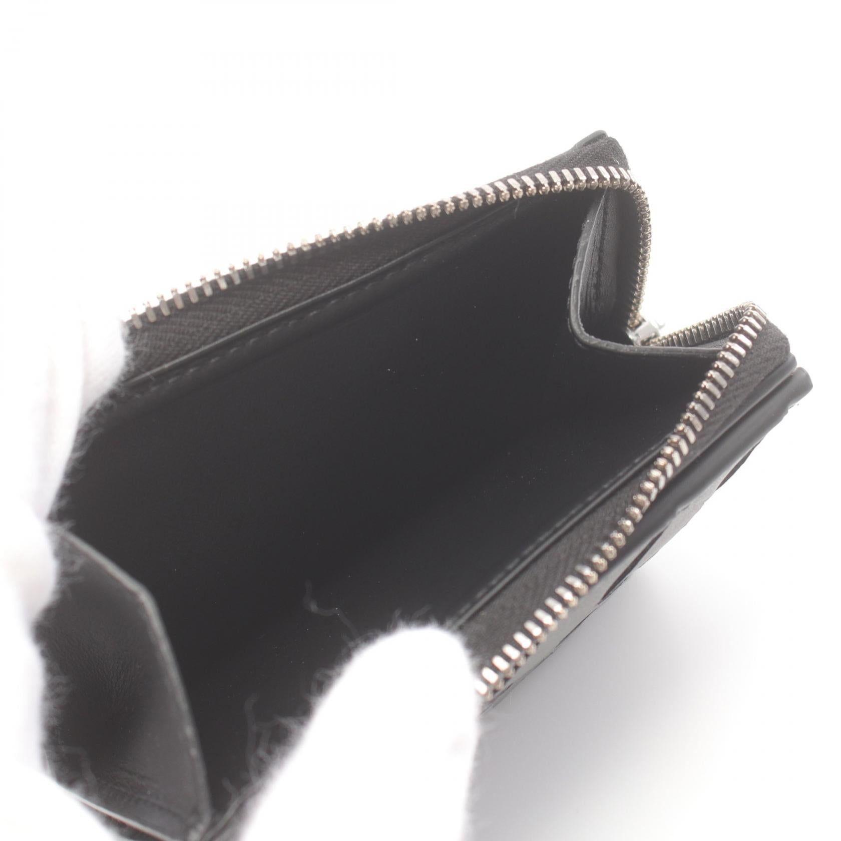 Bottega Veneta Leather Intrecciato Wallet Black