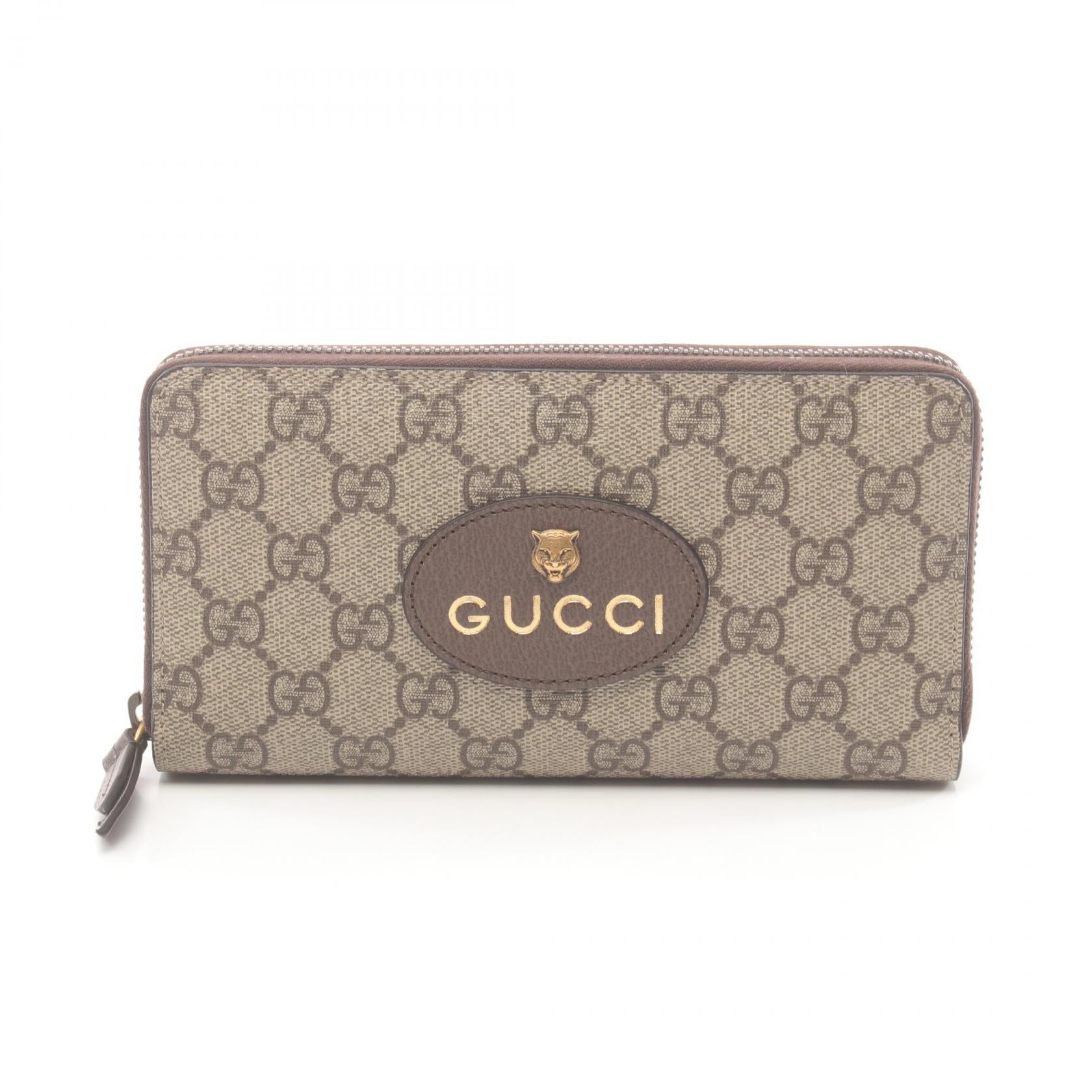 Gucci GG Supreme Round Wallet PVC Leather