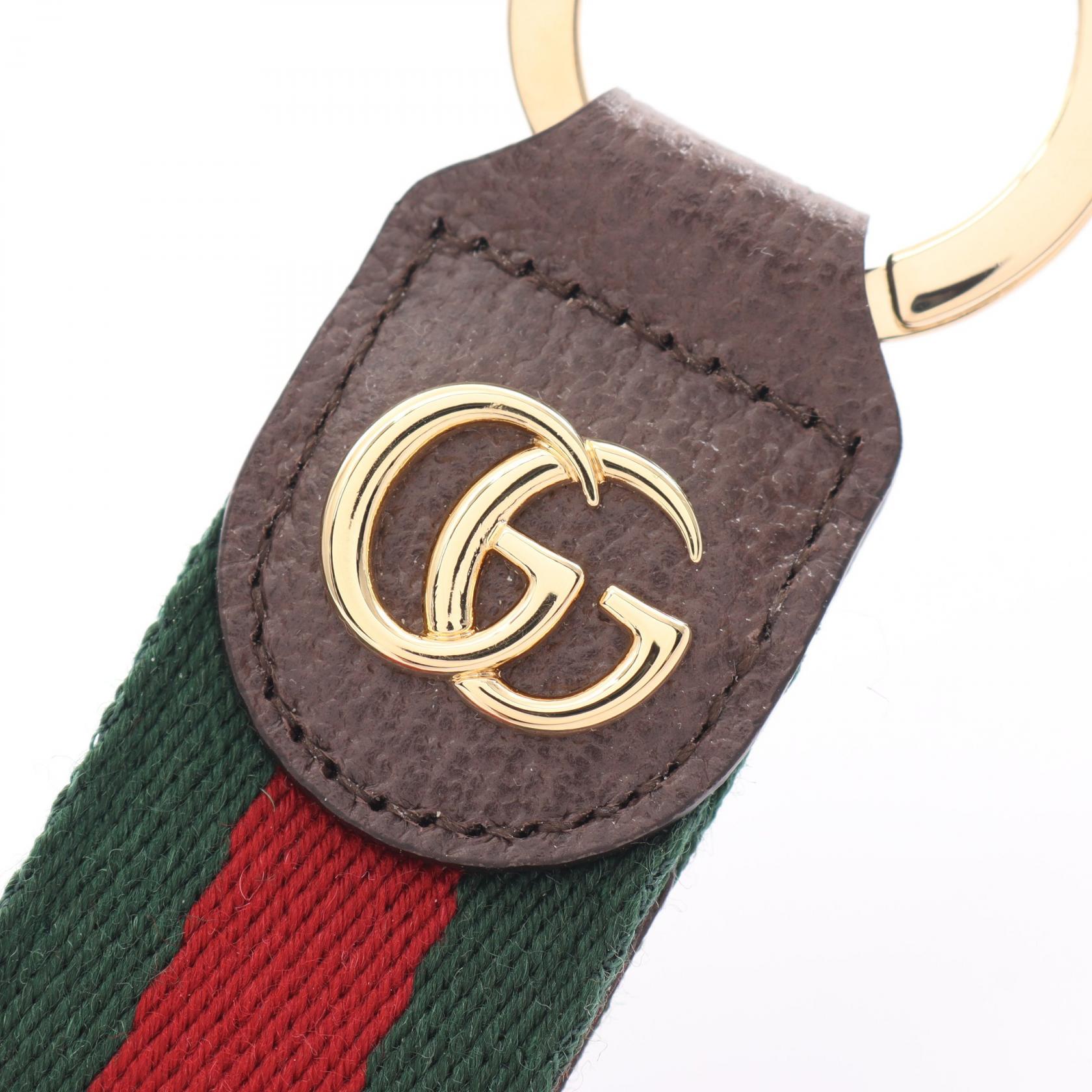 Gucci Ophidia Key Holder Leather Canvas