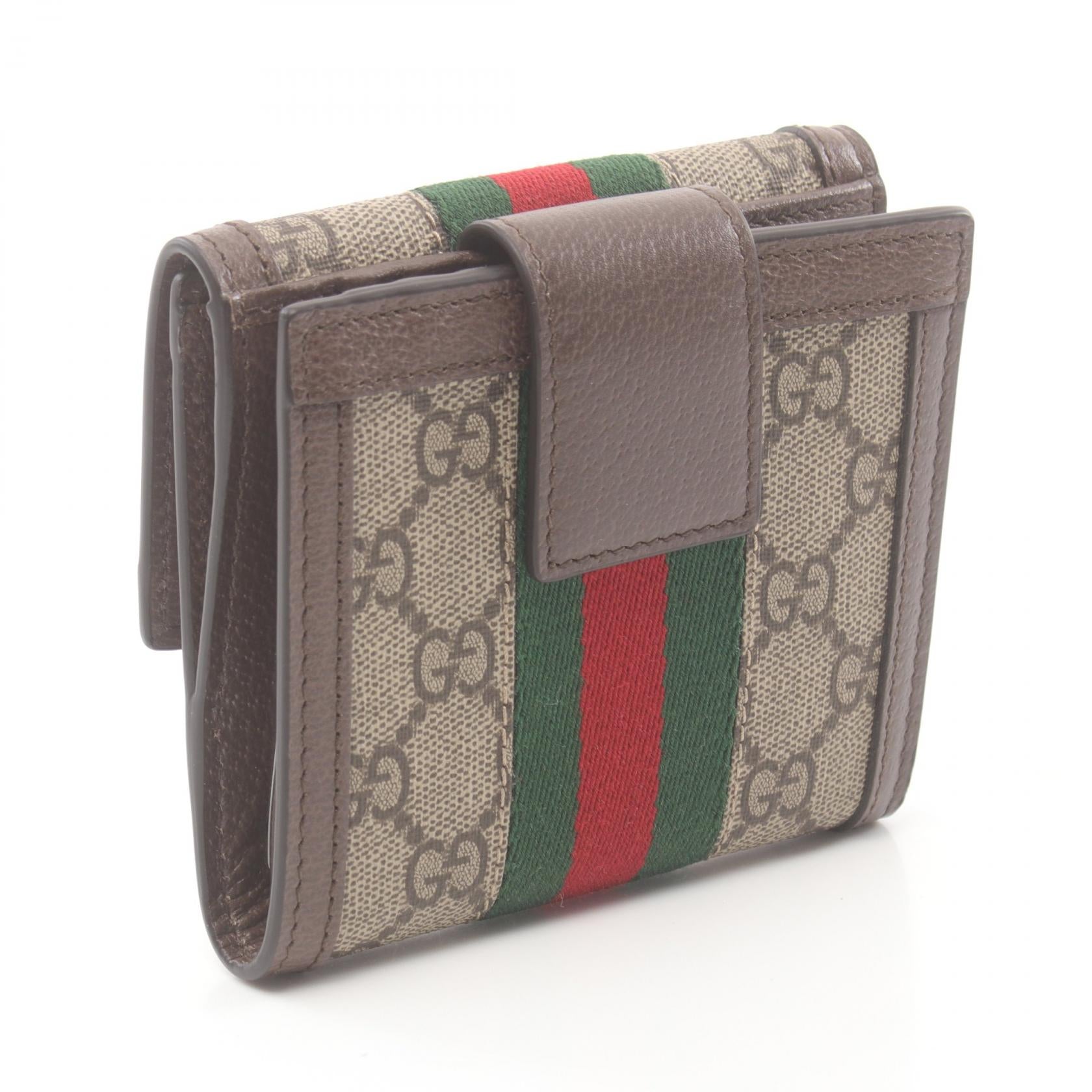 Gucci Ophidia GG French Flap Wallet