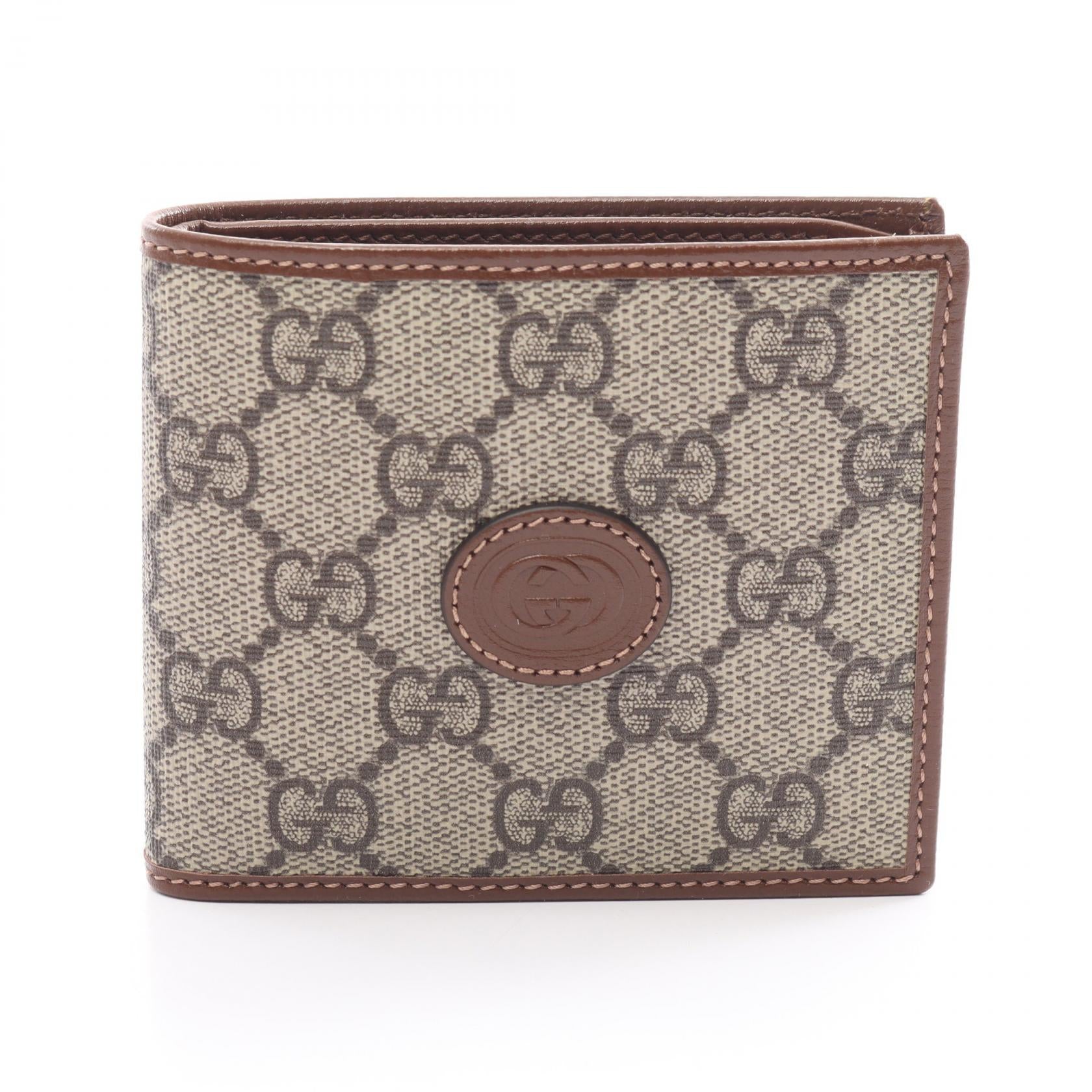 Gucci Interlocking G GG Supreme Bifold Wallet