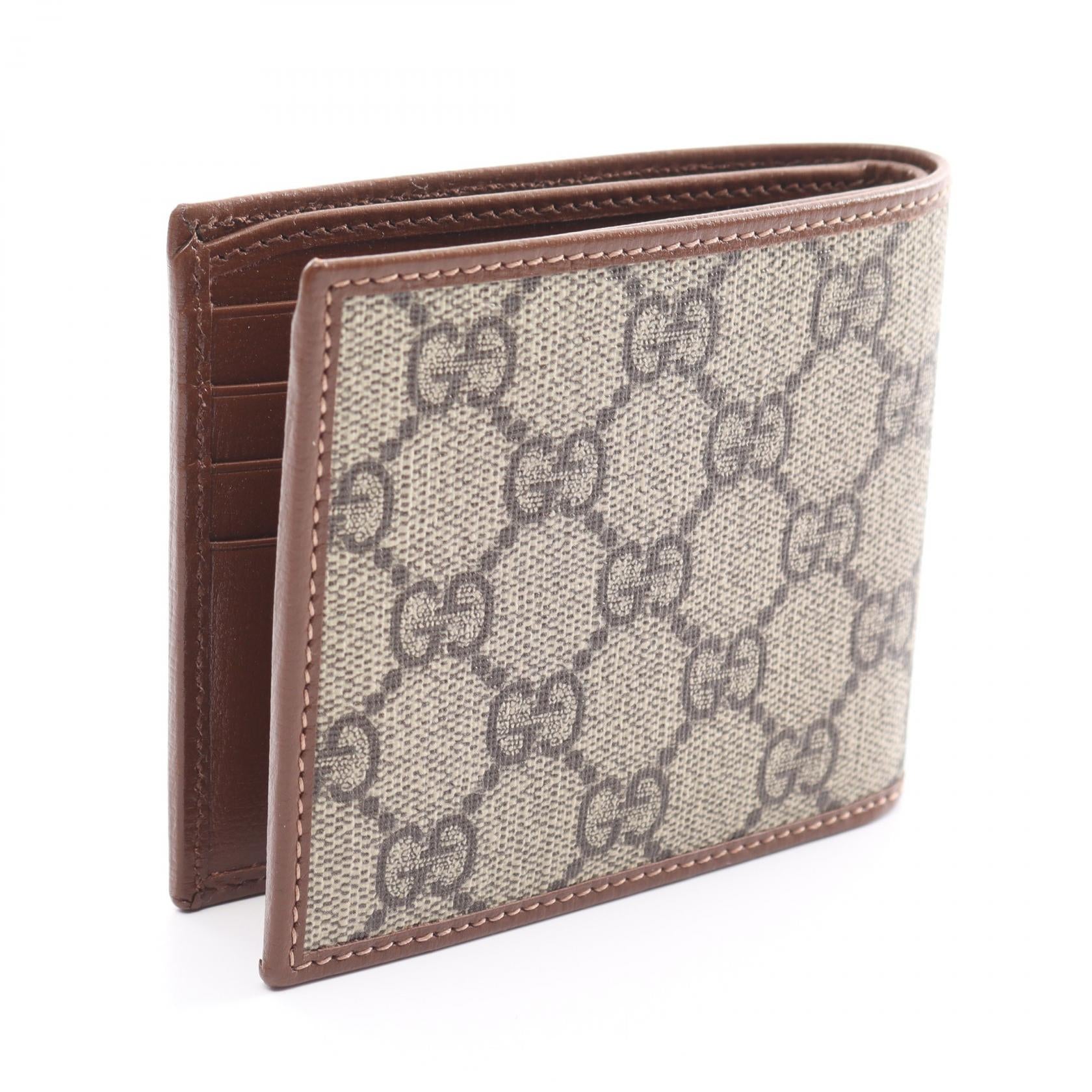 Gucci Interlocking G GG Supreme Bifold Wallet