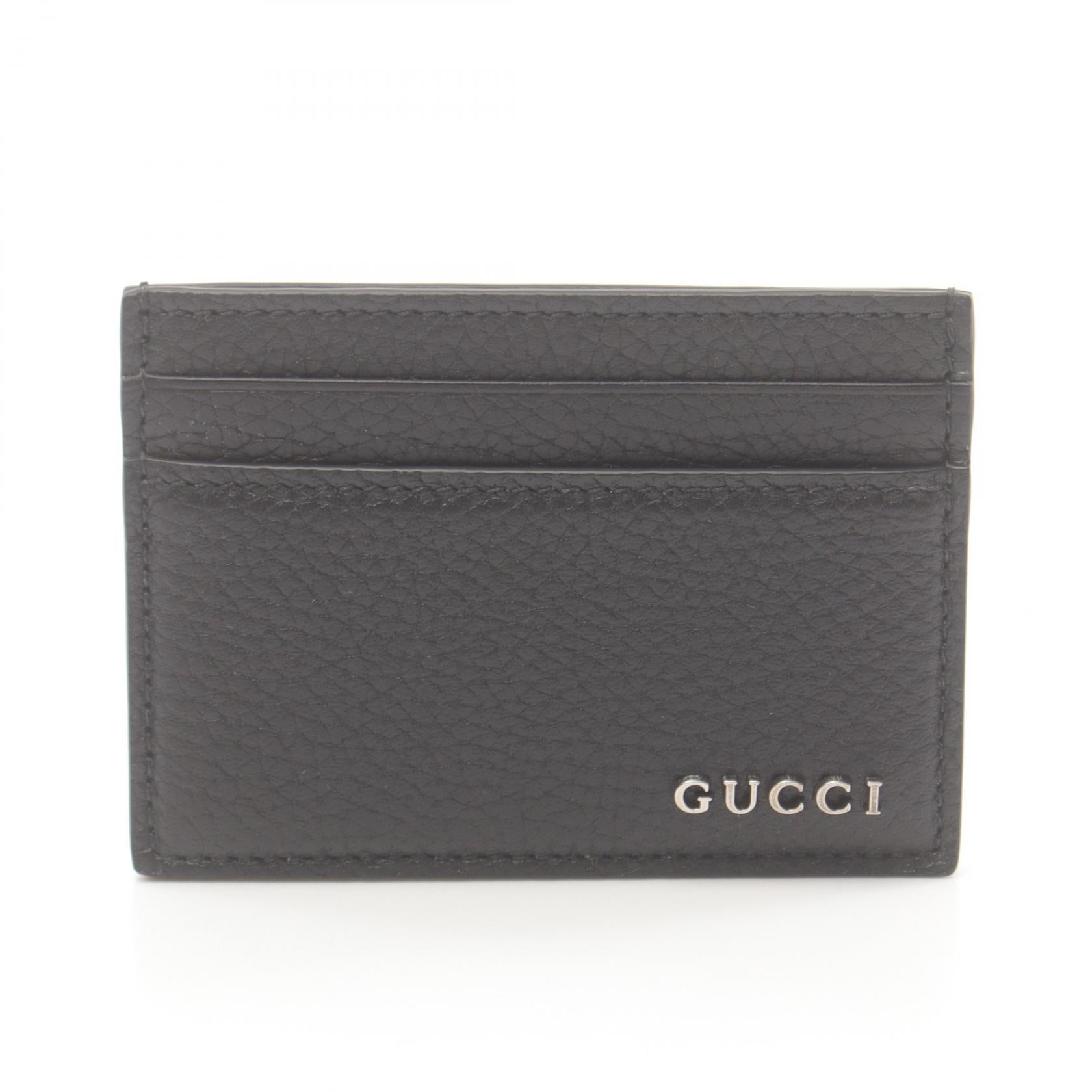 Gucci Leather Card Case Black