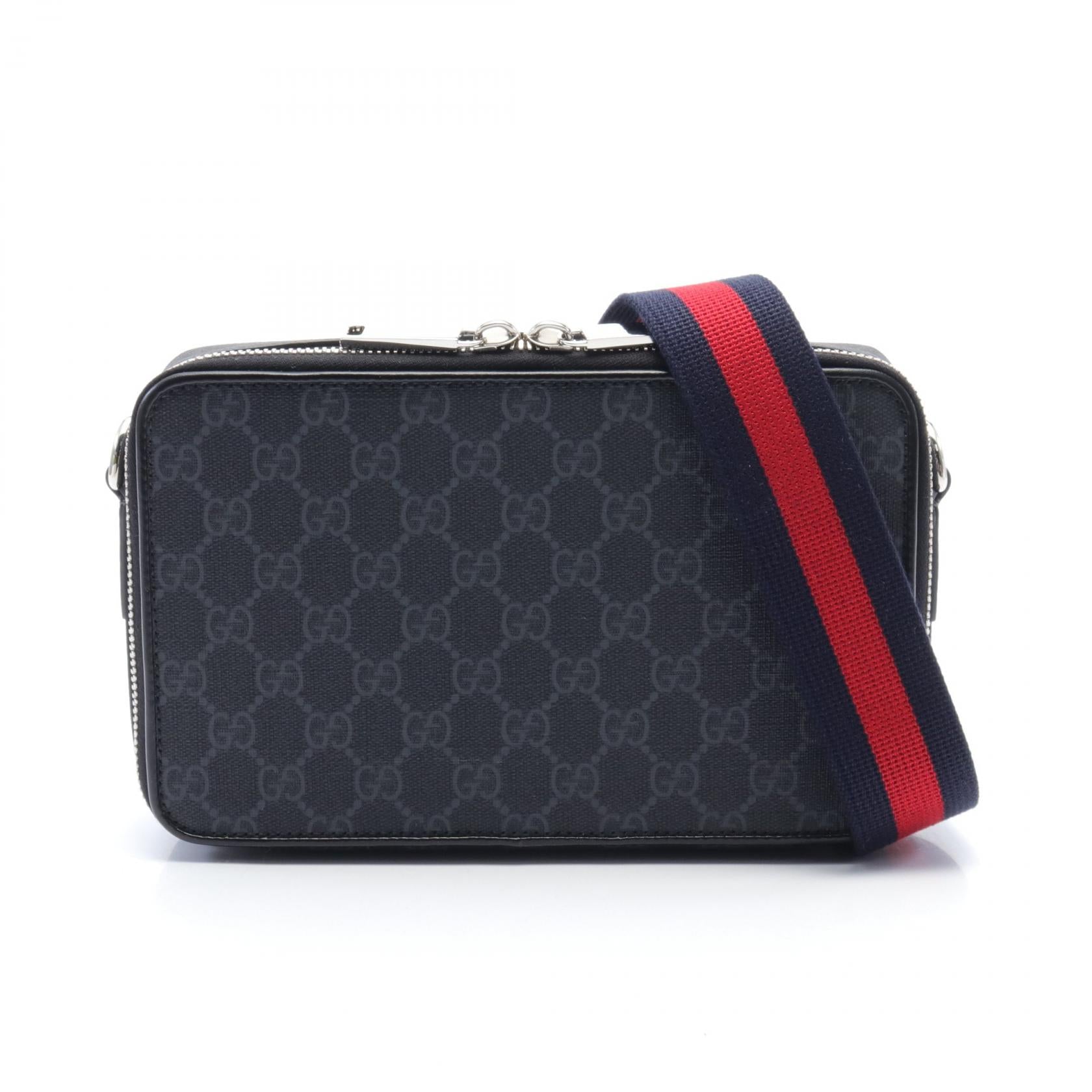 Gucci GG Supreme Shoulder Bag PVC Coated Canvas Leather