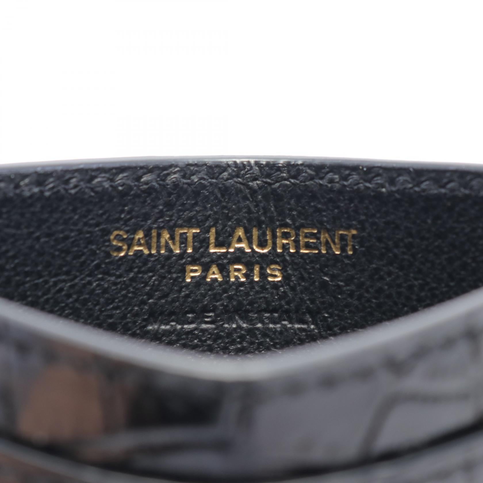 Saint Laurent Cassandra Leather Card Case