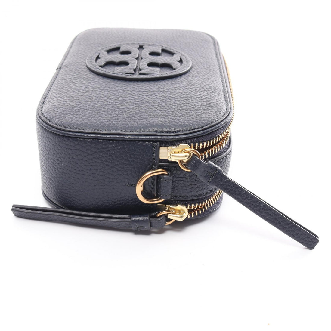 Tory Burch Leather Mini Crossbody Bag Navy