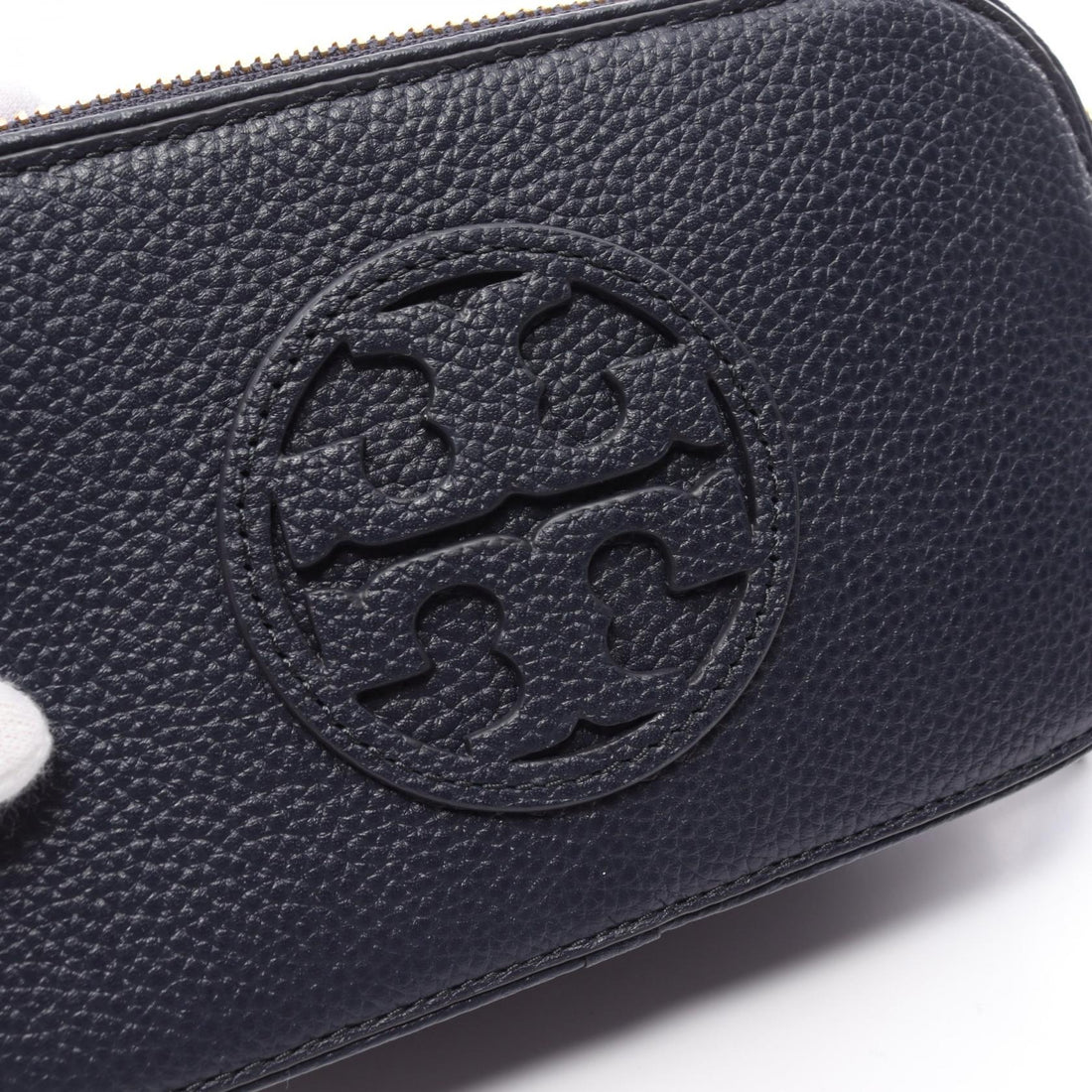 Tory Burch Leather Mini Crossbody Bag Navy