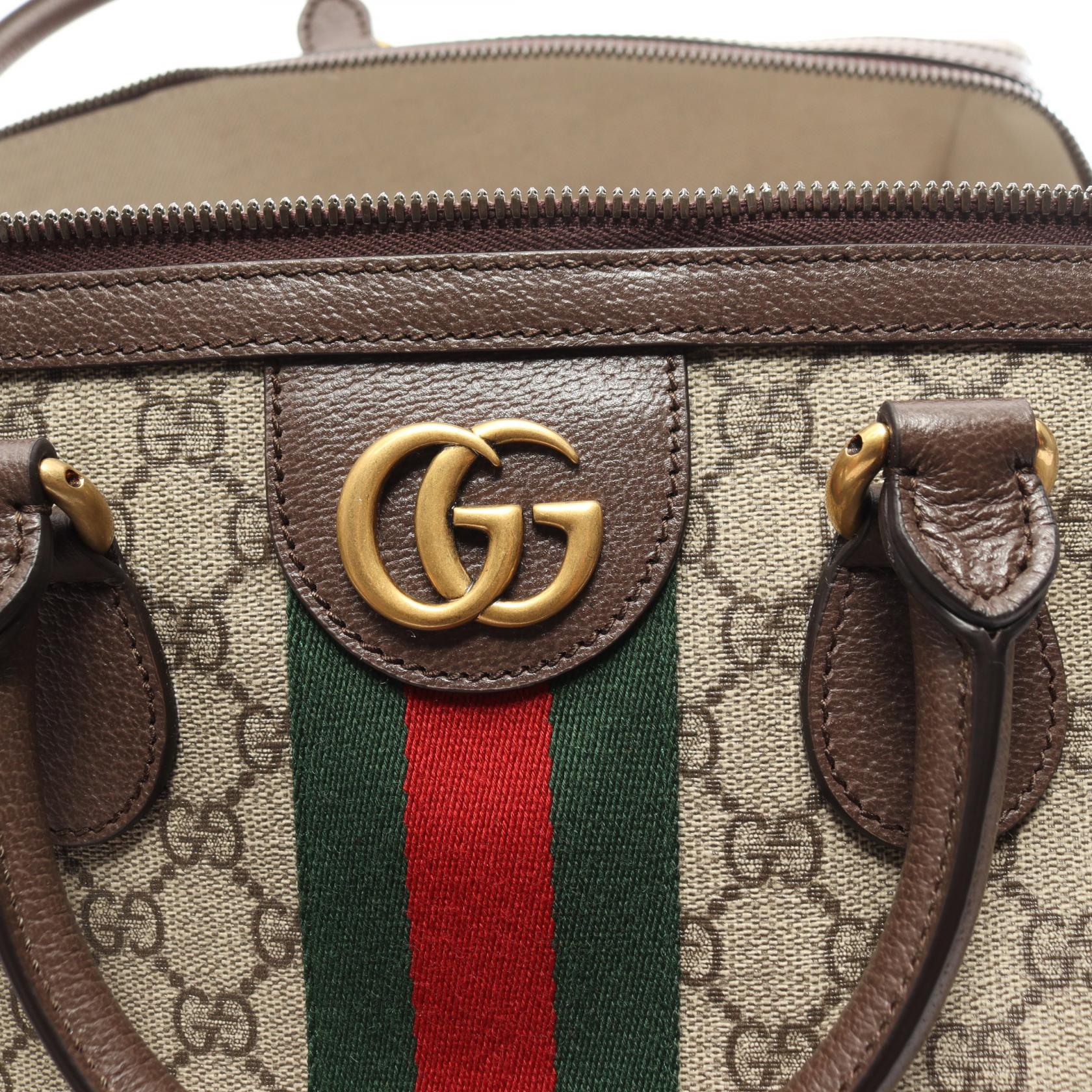 Gucci GG Supreme Boston Bag PVC Leather