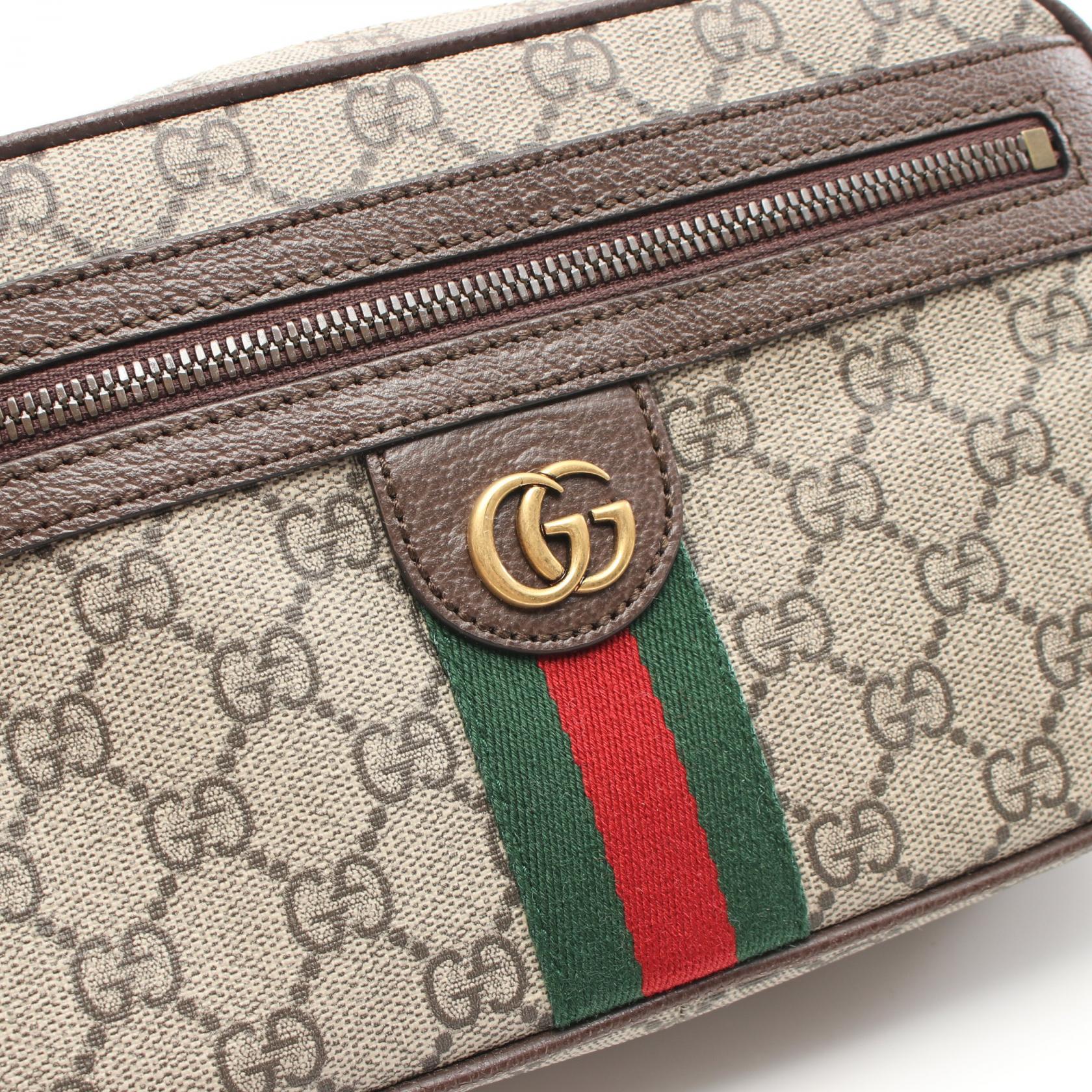 Gucci Ophidia GG Supreme Waist Bag PVC Canvas